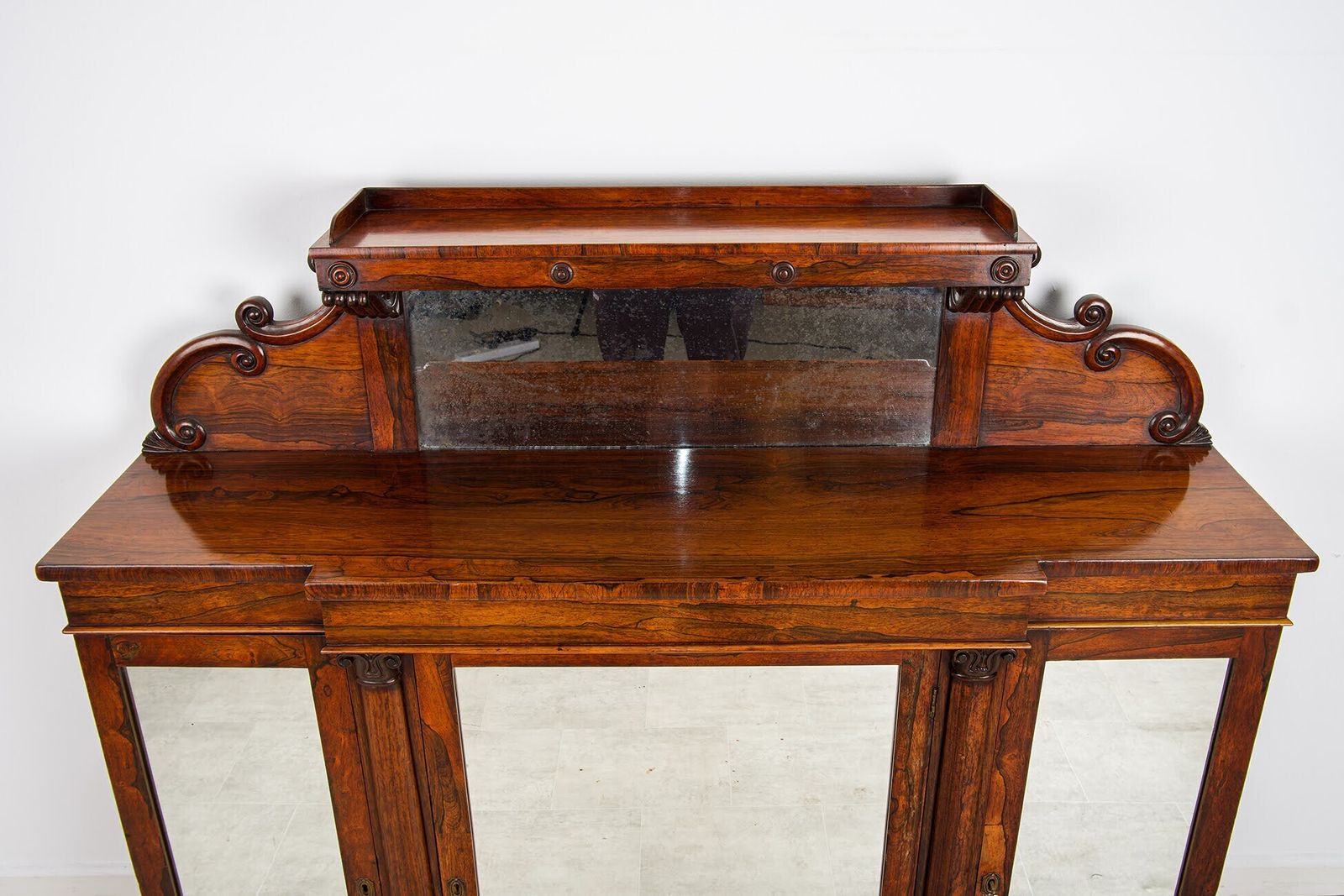 Antique William IV Rosewood Chiffonier Side Cabinet, Circa 1835 photo 950.0