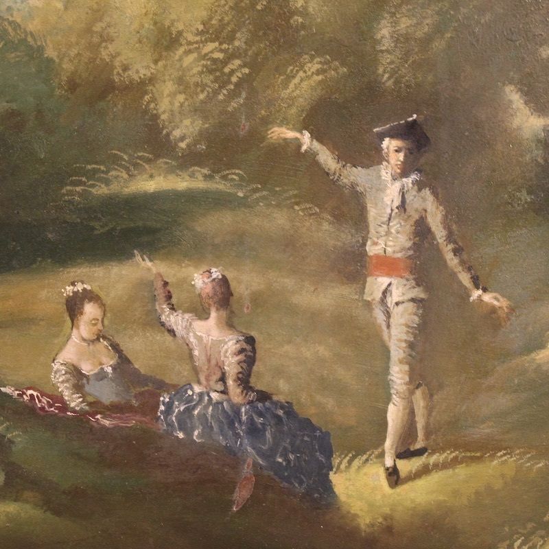 Peinture italienne de paysage, milieu du XXe siècle photo vinterior
