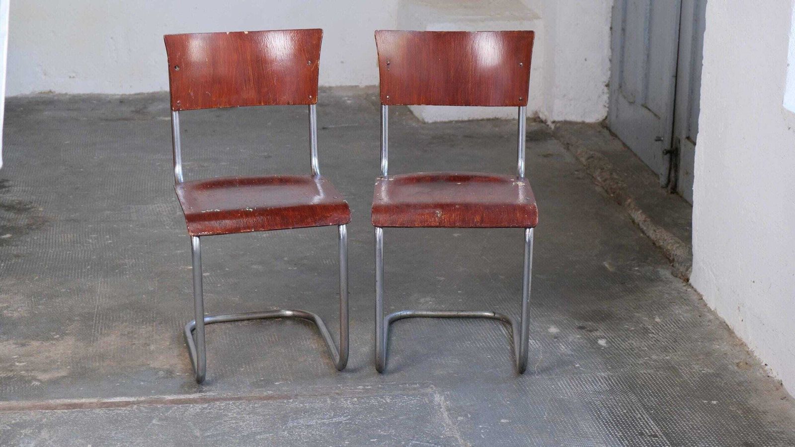 One Of Two Bauhaus Cantilever Chairs S 43 By Mart Stam, #51