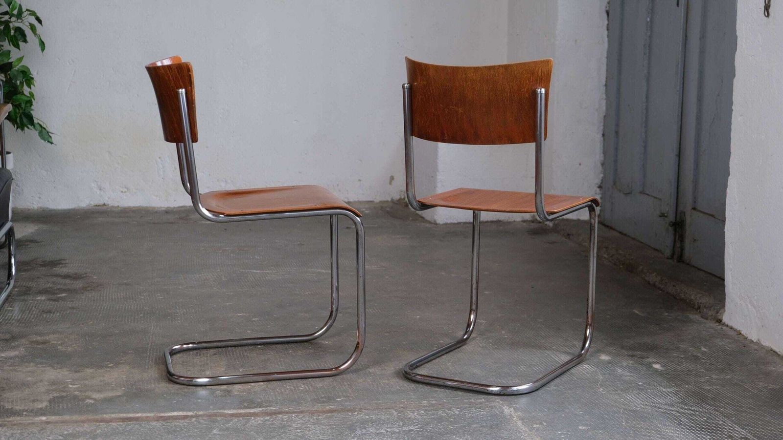 One Of Two Bauhaus Cantilever Chairs S 43 By Mart Stam, #53 photo vintage