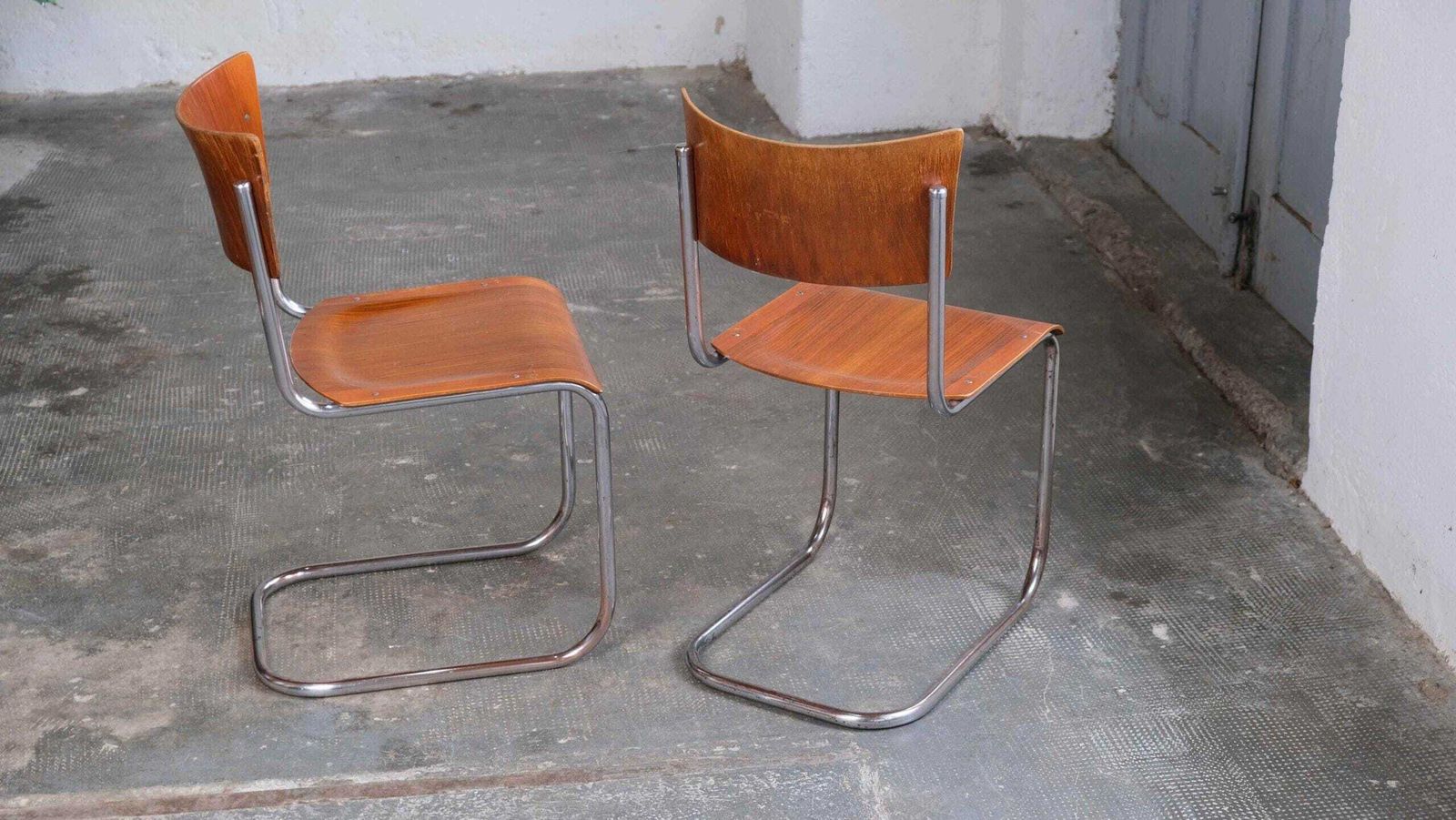photo furniture One Of Two Bauhaus Cantilever Chairs S 43 By Mart Stam, #53