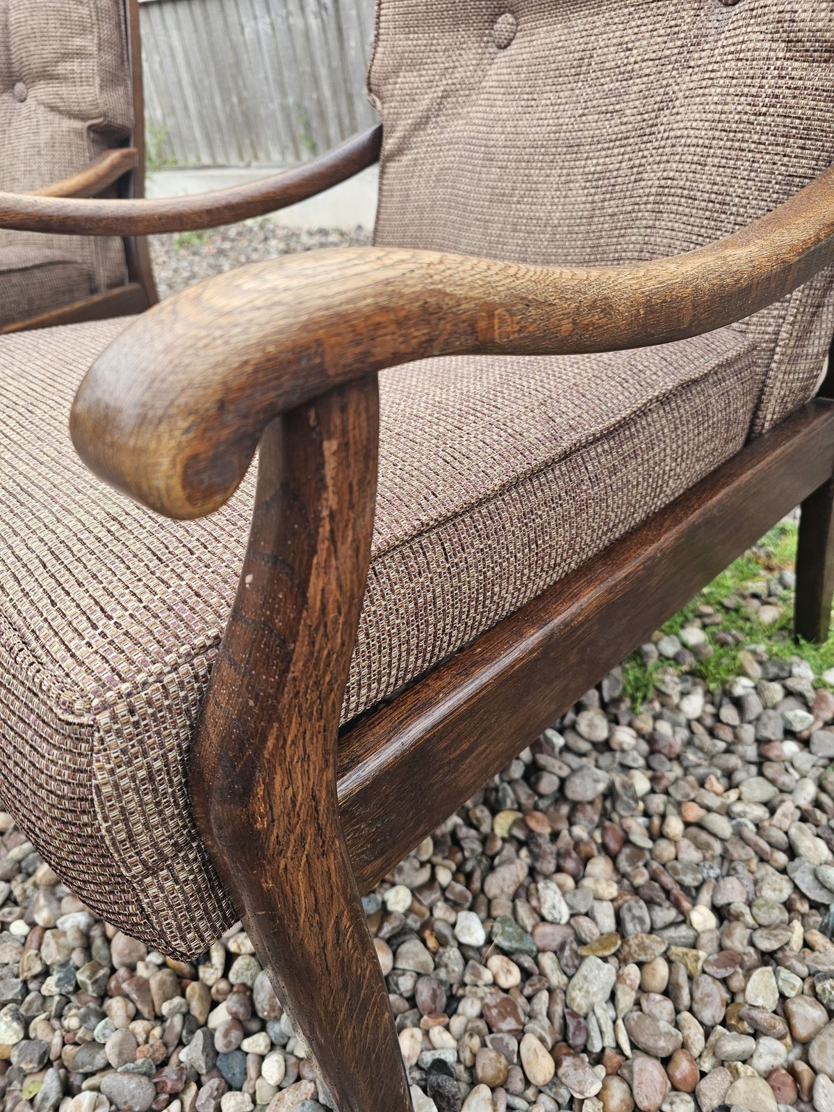 Mid Century Pair Of Cintique Fire Side Chairs photo Furniture