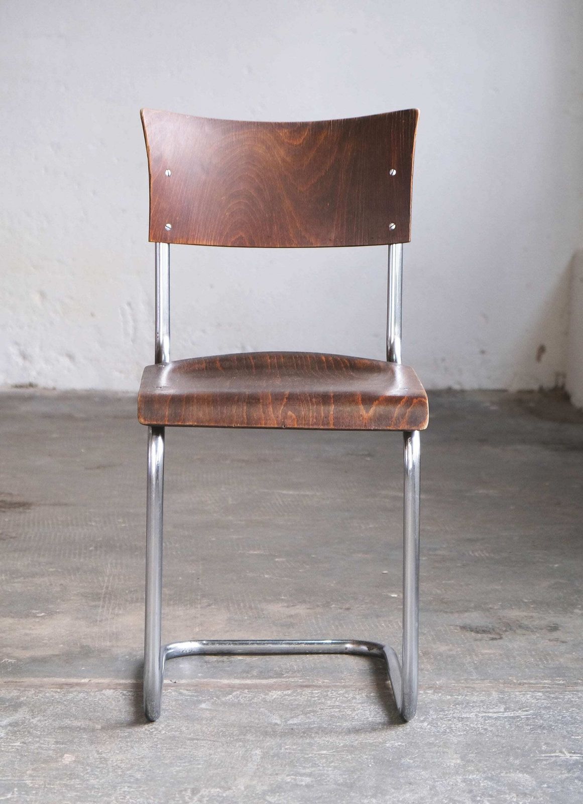Bauhaus Cantilever Chair After Mart Stam, Dark Brown photo for sale