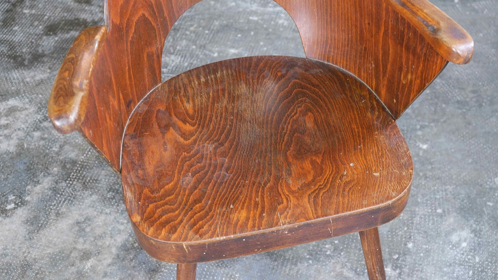 Mid Century Armchair By Oswald Haerdtl In Chestnut Brown photo vintage