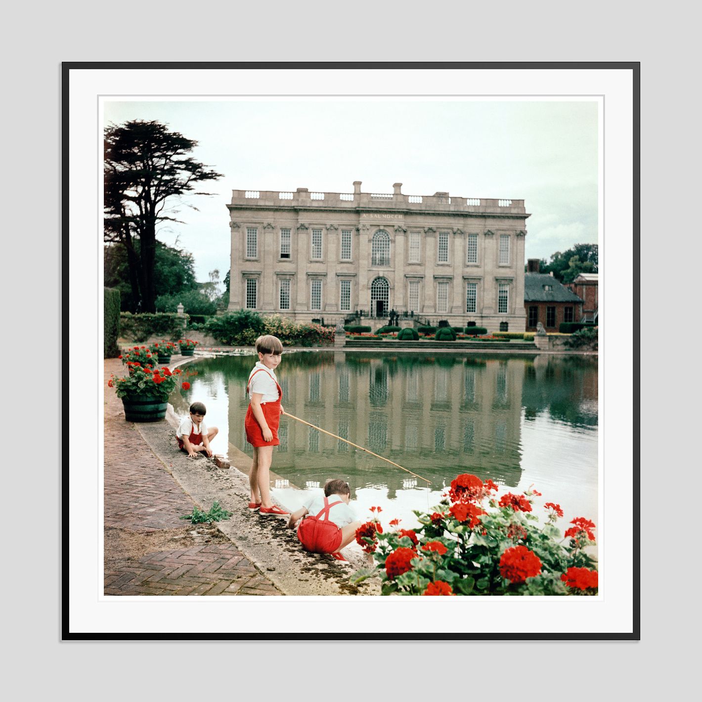 Slim Aarons 'Boy Baron' Archival Pigment Print Framed In Black photo furniture