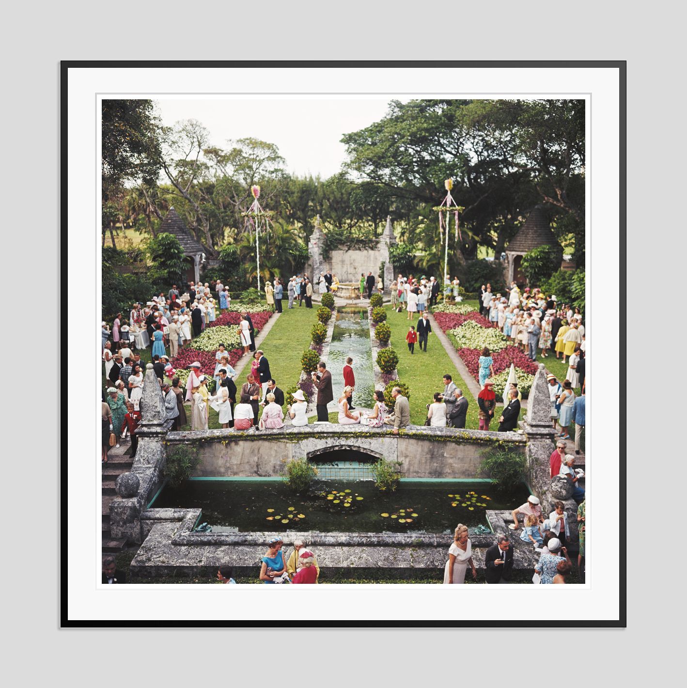 Slim Aarons 'Arts Festival' Archival Pigment Print Framed In Black photo furniture