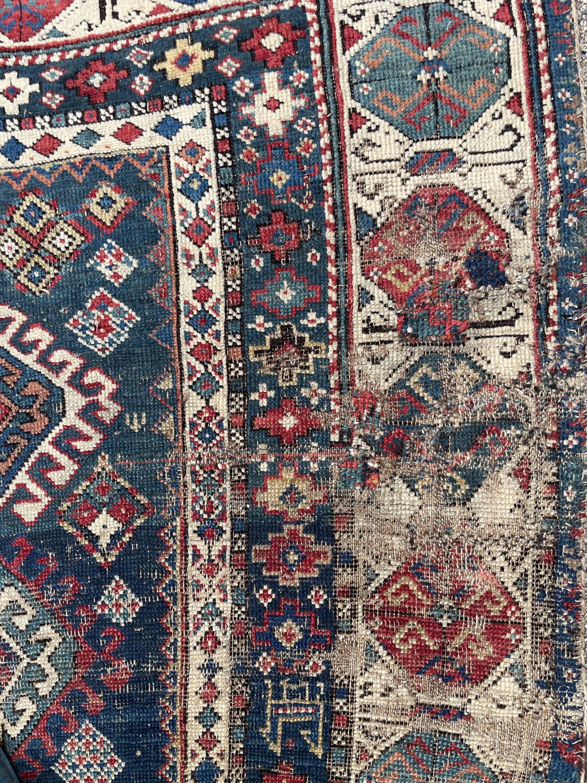 photo furniture Antique Caucasian Shirvan Runner (Fragment).