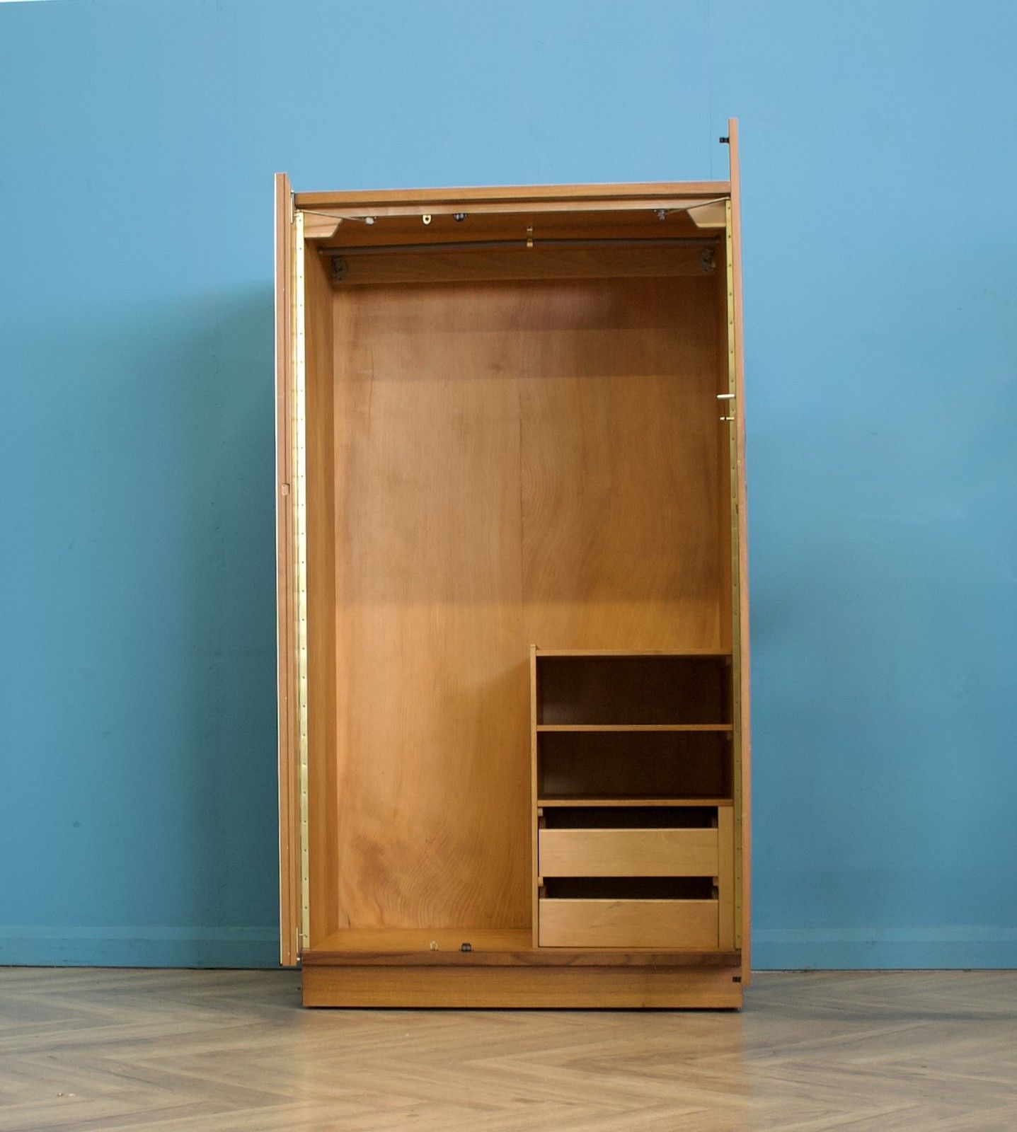 Mid Century Teak Wardrobe From Uniflex, 1960s  #1753 photo furniture
