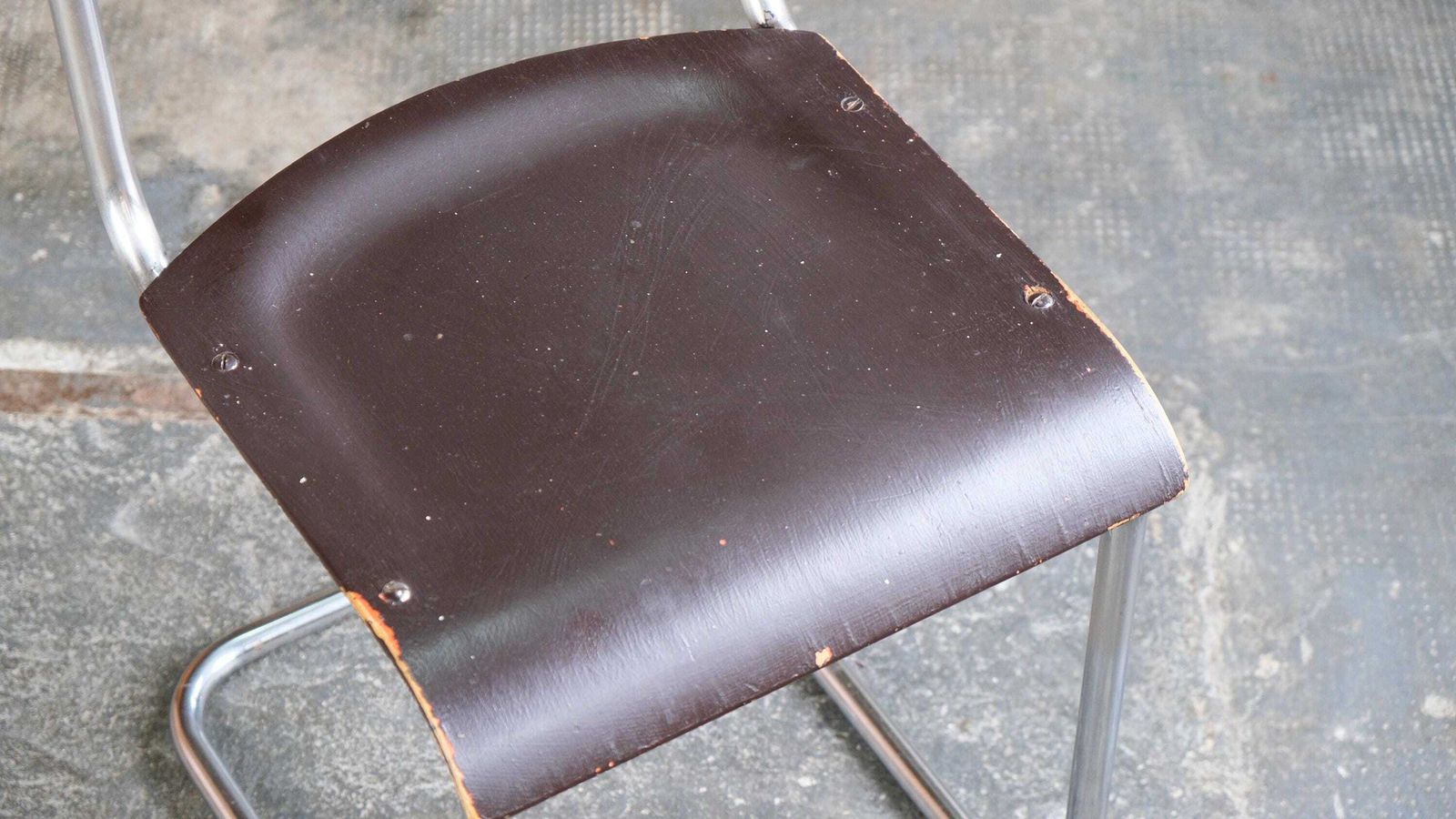 Dark Brown Bauhaus Cantilever Chair After Mart Stam photo Furniture
