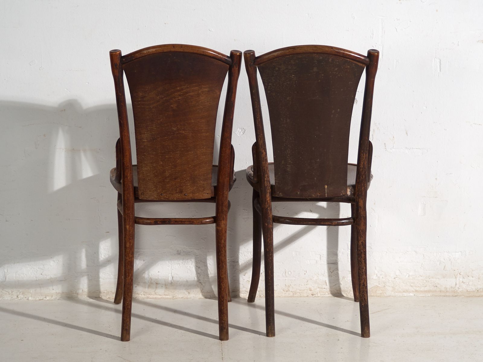Antique Set Of 2 Bentwood Thonet Chairs – Central Europe, Circa 1900 1920 photo buy