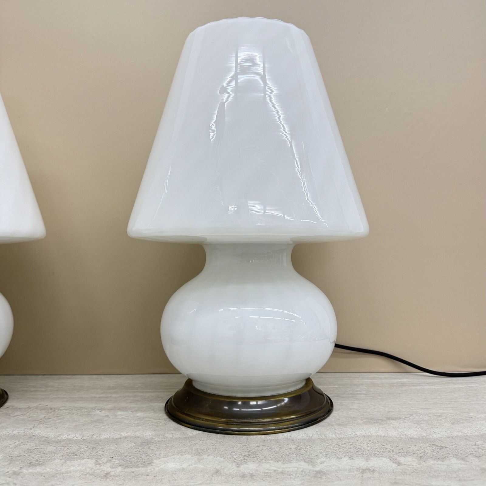 XL Mid-Century design Murano glas swirl lampen, jaren 1970 photo vinterior