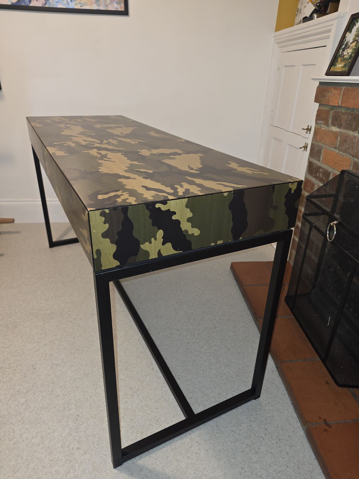 Primalinea Console By Mogg With Camouflage Wood Inlay photo furniture