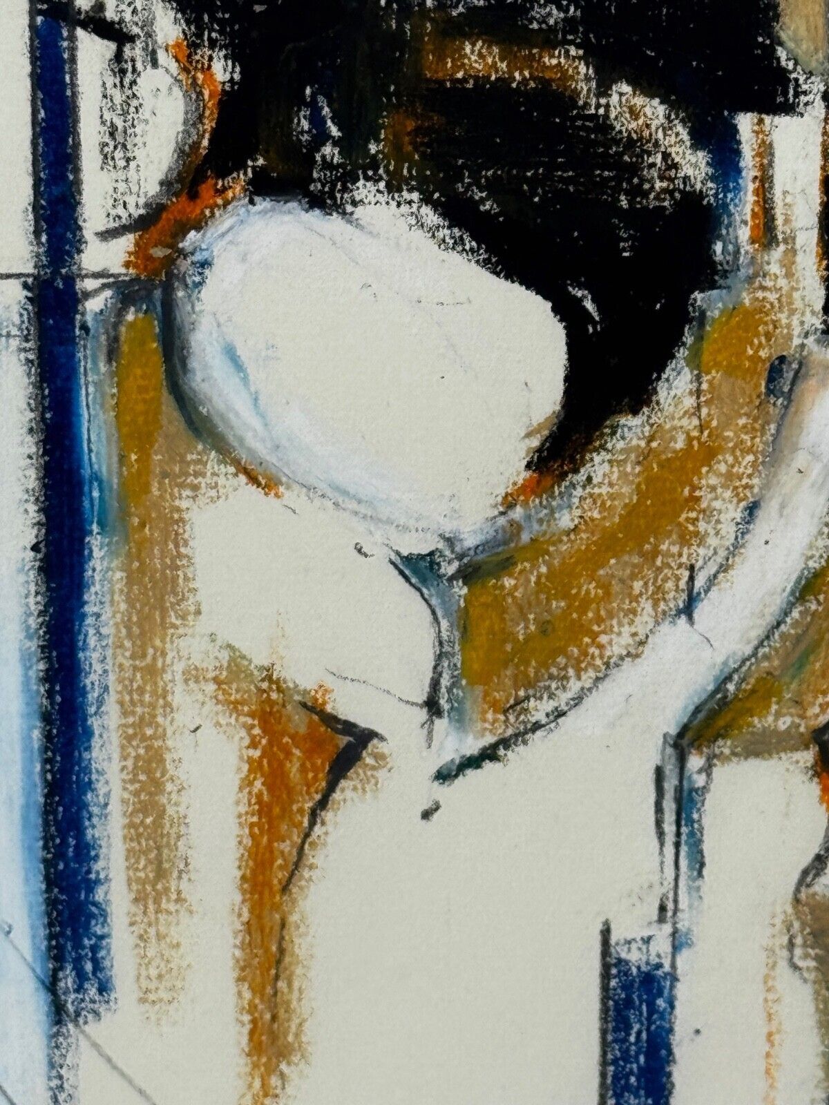 Mid-Century Abstract Painting Form In Motion Masterpiece By Adrian Heath C1965 Framed photo furniture