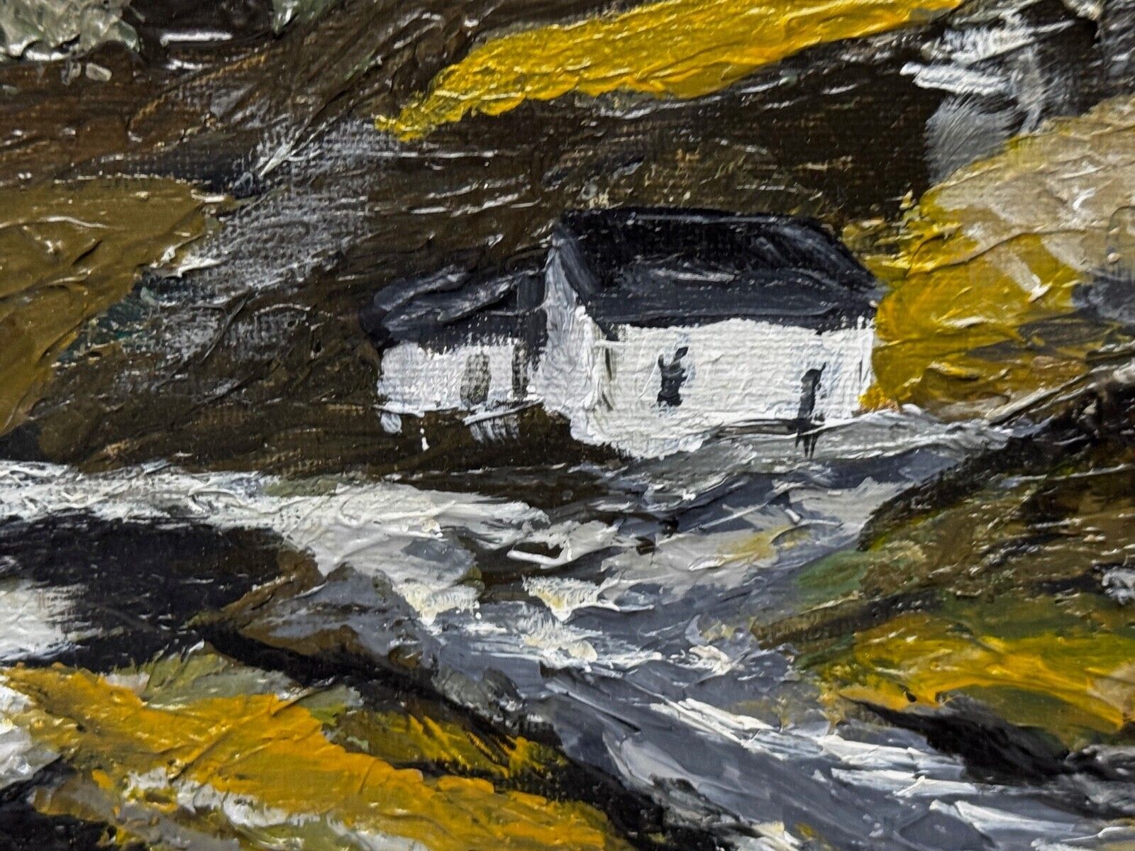 Art Masterpiece 🎨 Cottages, Carneddau Mountains Snowdonia After Kyffin Williams photo