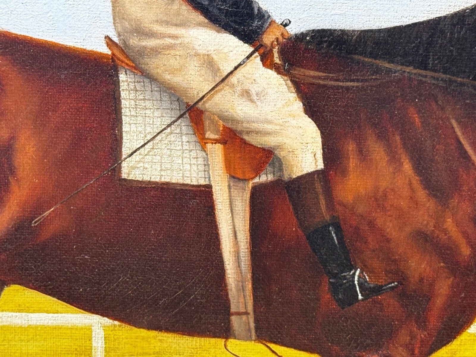19e-eeuws ruitersschilderij, olieverf, Master Walter, winnaar Governor's Cup, Colombo Races, in de stijl van Harry Hall photo buy