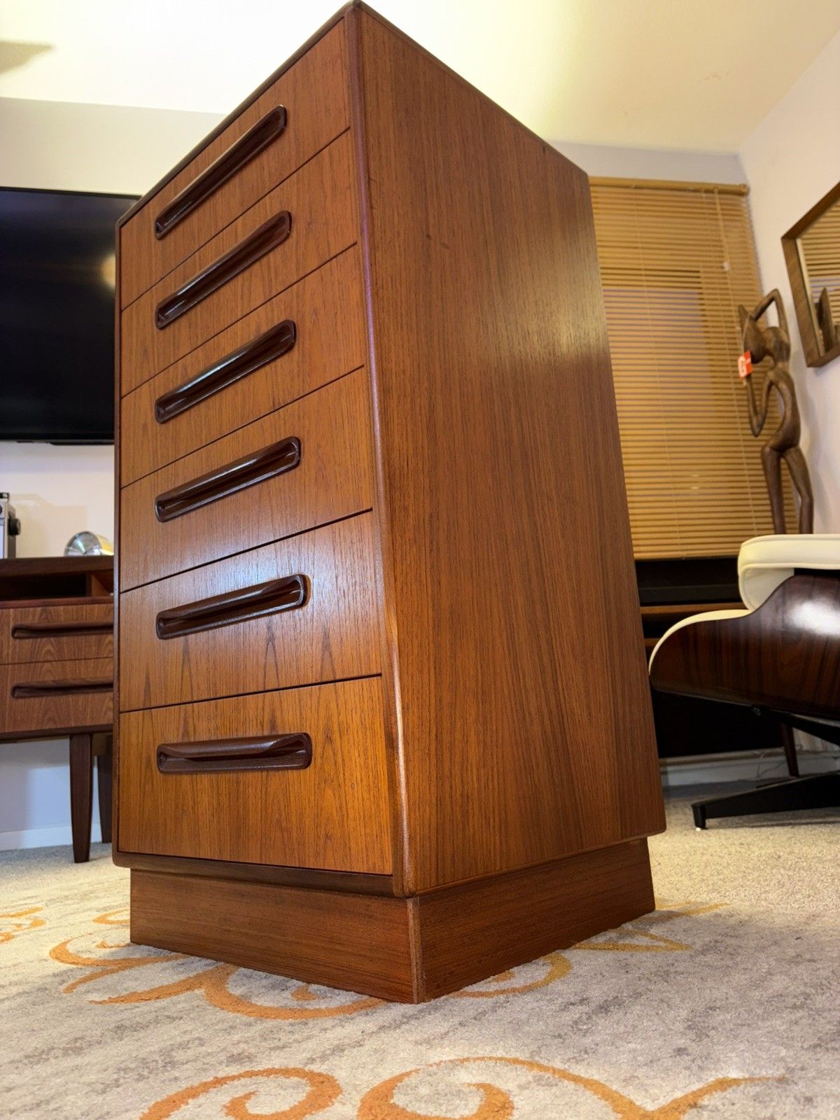 Mid Century G Plan Fresco Teak Chest Of Drawers Danish Style  Retro Mcm photo Furniture