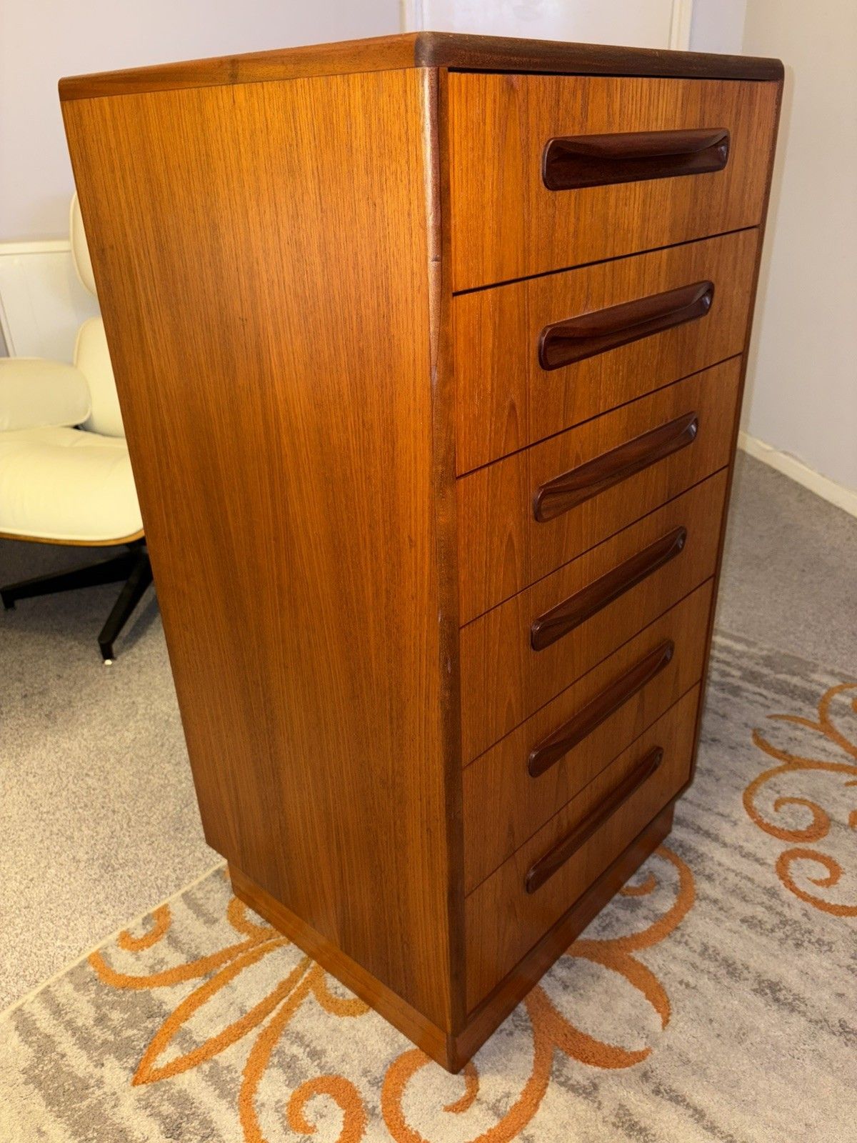 Mid Century G Plan Fresco Teak Chest Of Drawers Danish Style  Retro Mcm photo vinterior