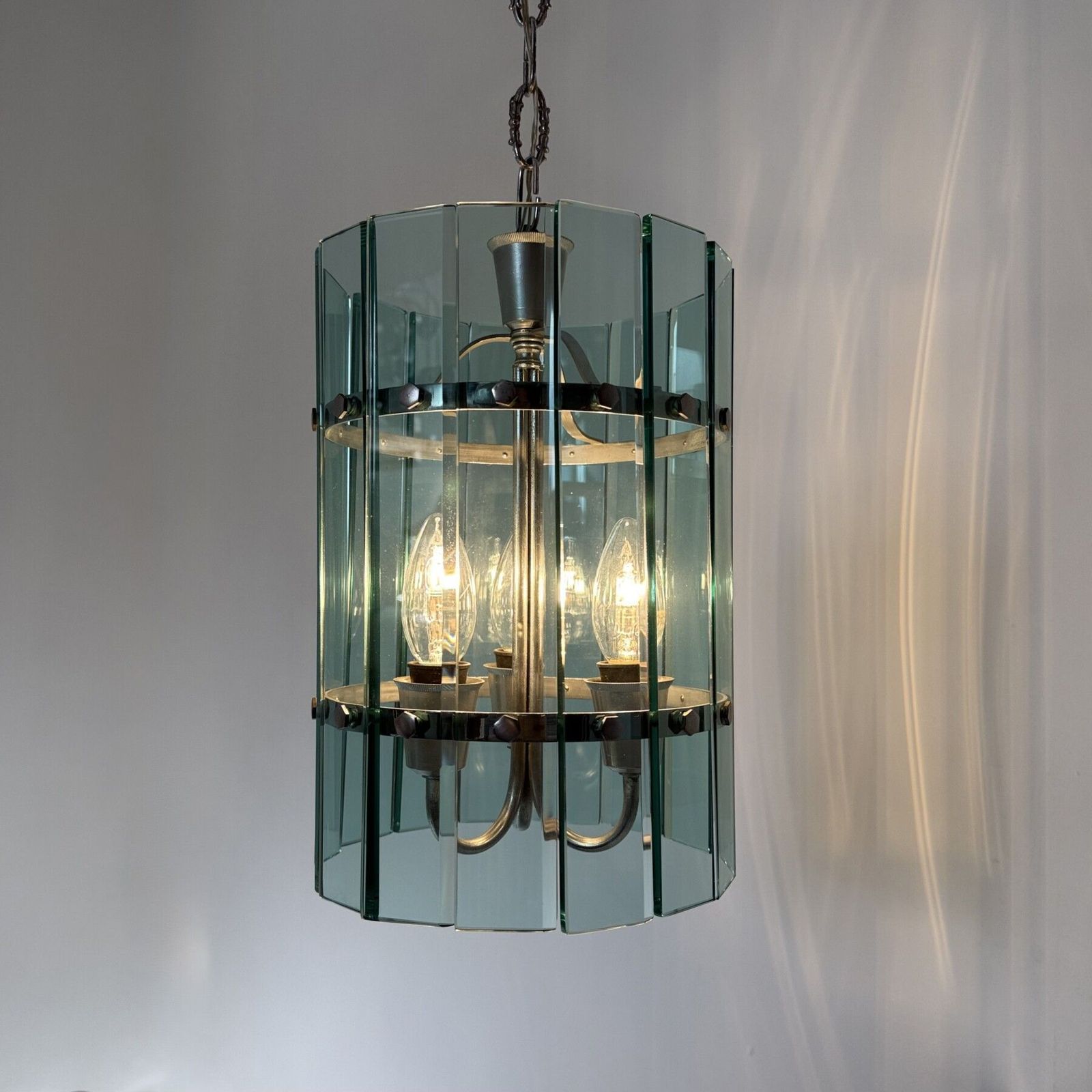 photo for sale Mid Century Veca Glass Pendant Lamp , 1970s , Italy