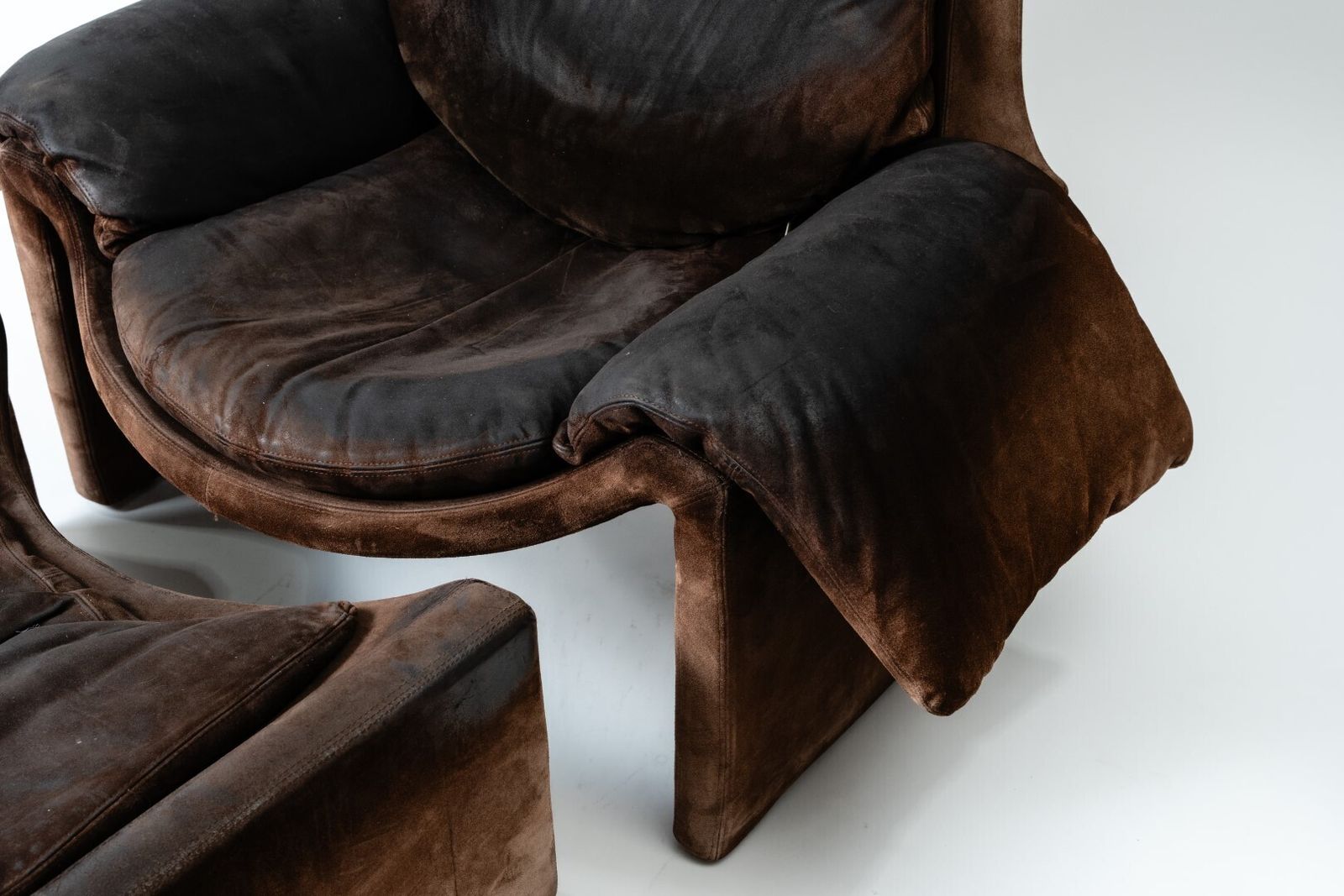 Vittorio Introini P60 Saporiti Italia Armchair And Ottoman Set – 1970s photo Furniture