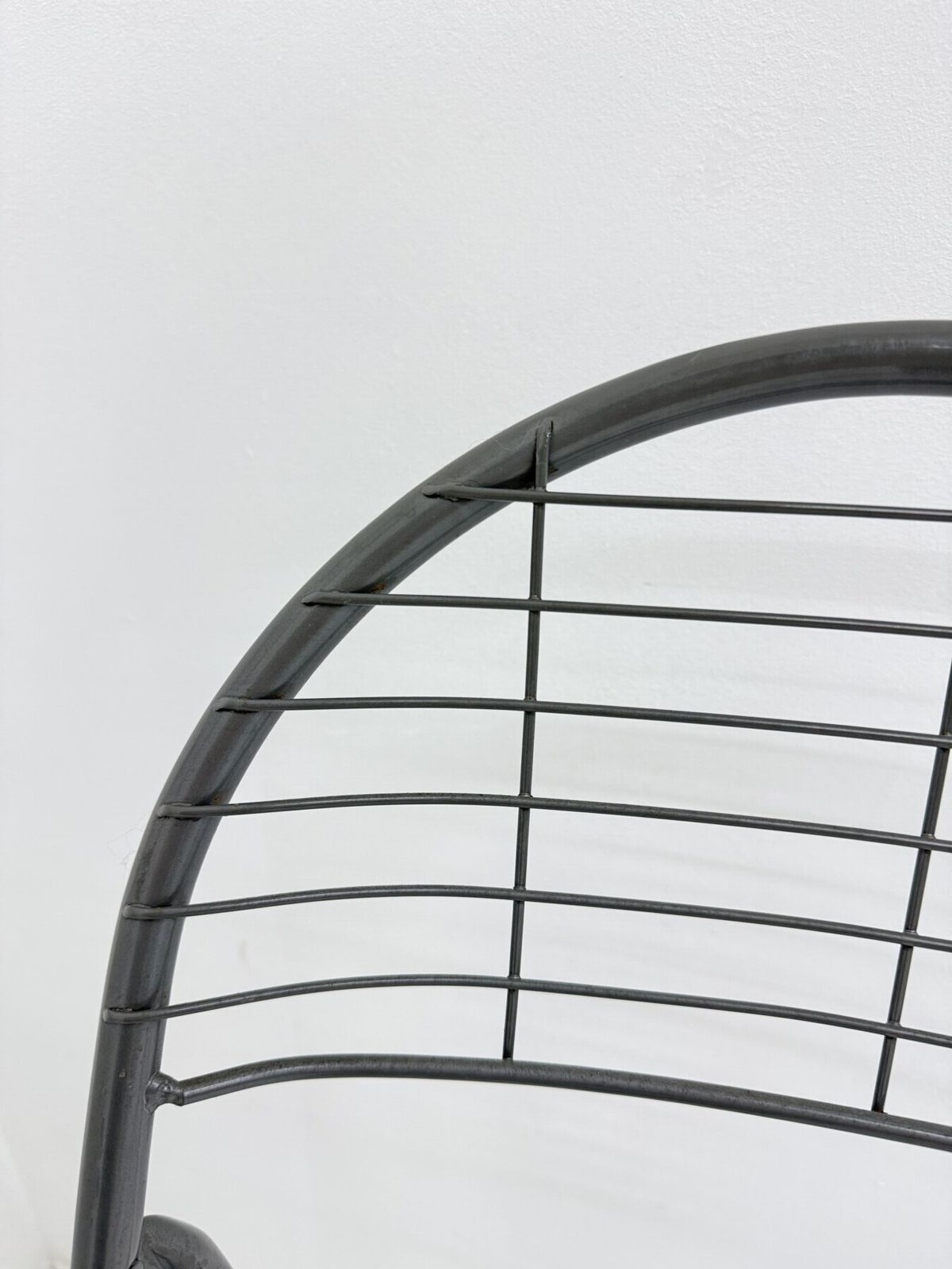 Niels Gammelgaard For Ikea Grey Wire Metal Folding Chair , 1970s photo buy