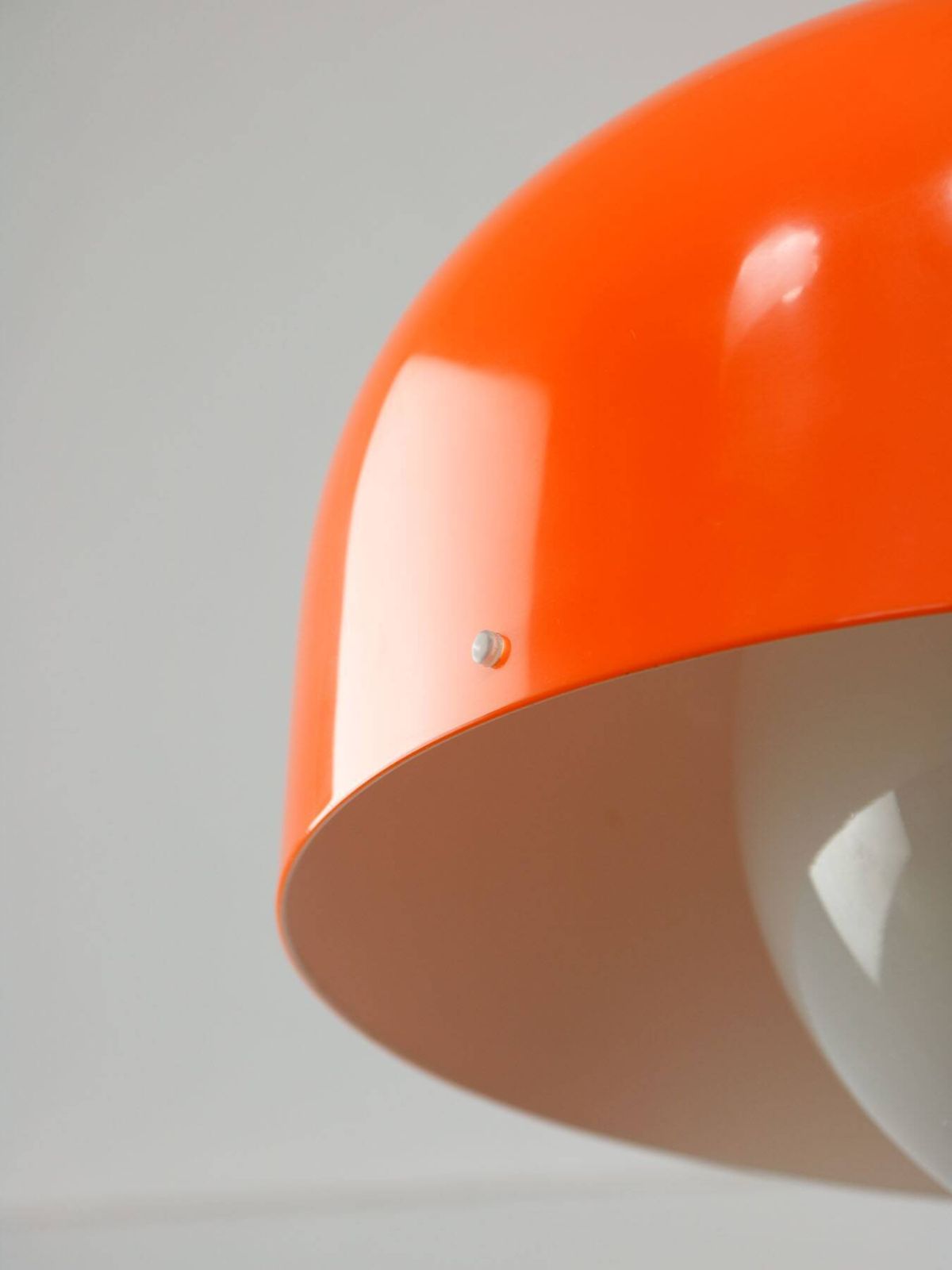 photo for sale Grote Space Age hanglamp van Guzzini in oranje, jaren 1970