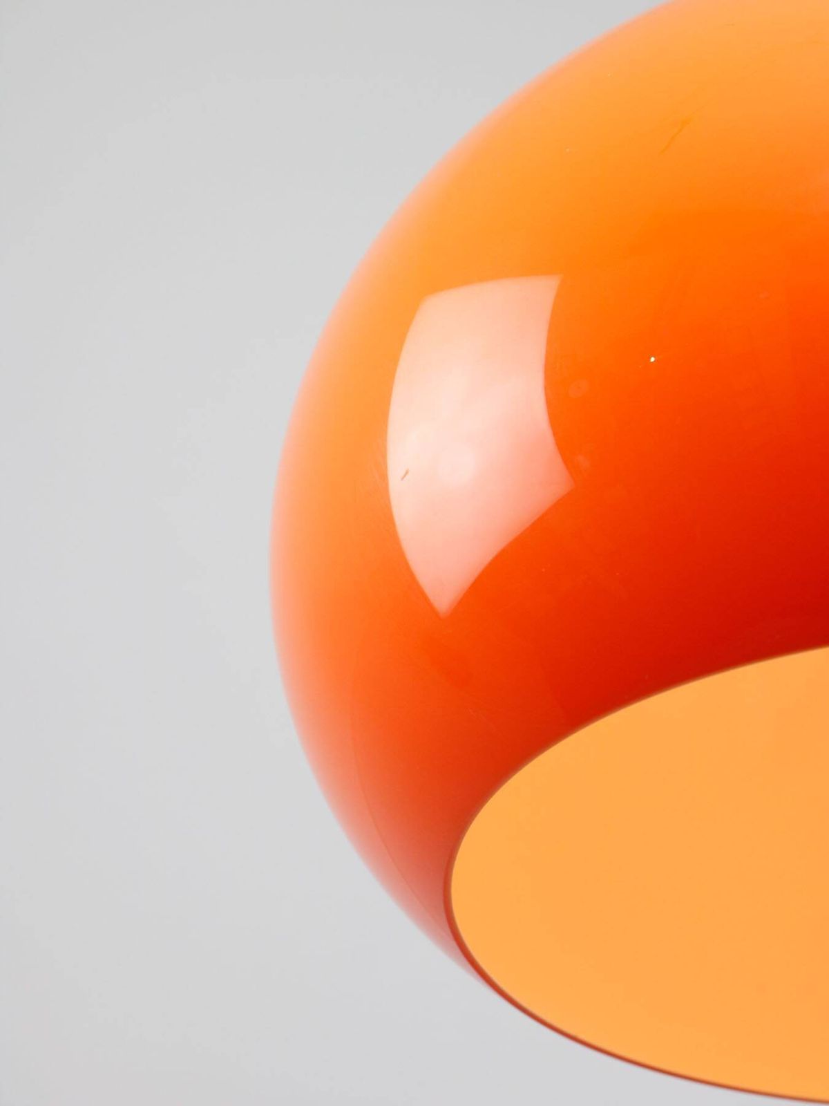 Space Age oranje Jolly hanglamp van Guzzini, ca. jaren 1960 photo vintage