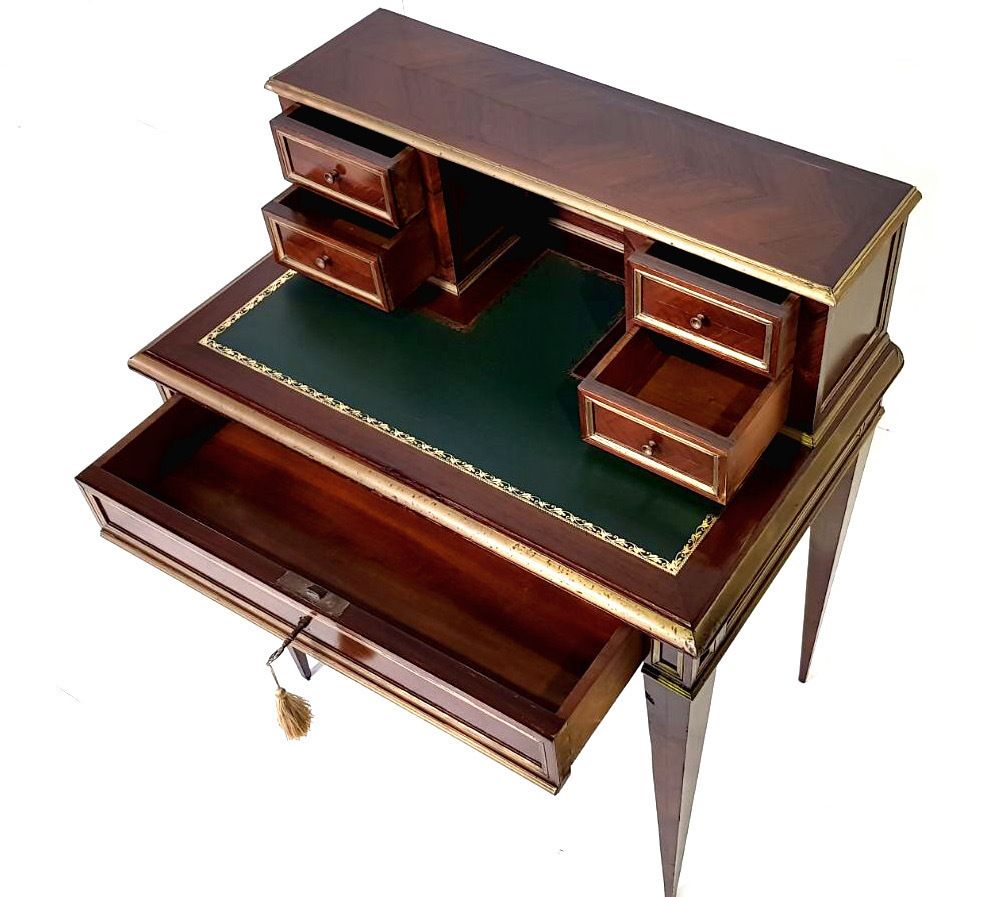 Good Quality 19th Century Rosewood Ladies Writing Desk With Brass Mounts photo furniture