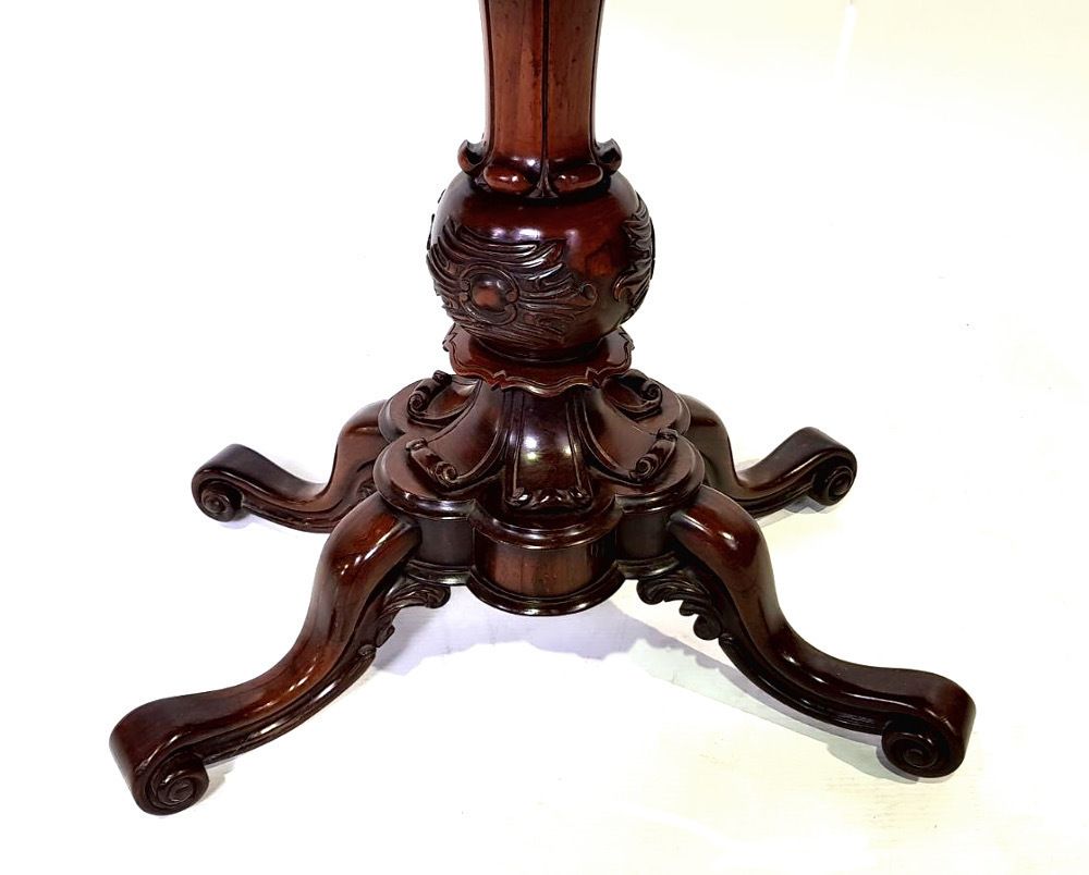 Top Quality 19th Century Rosewood Turn Over Leaf Card Table photo Furniture