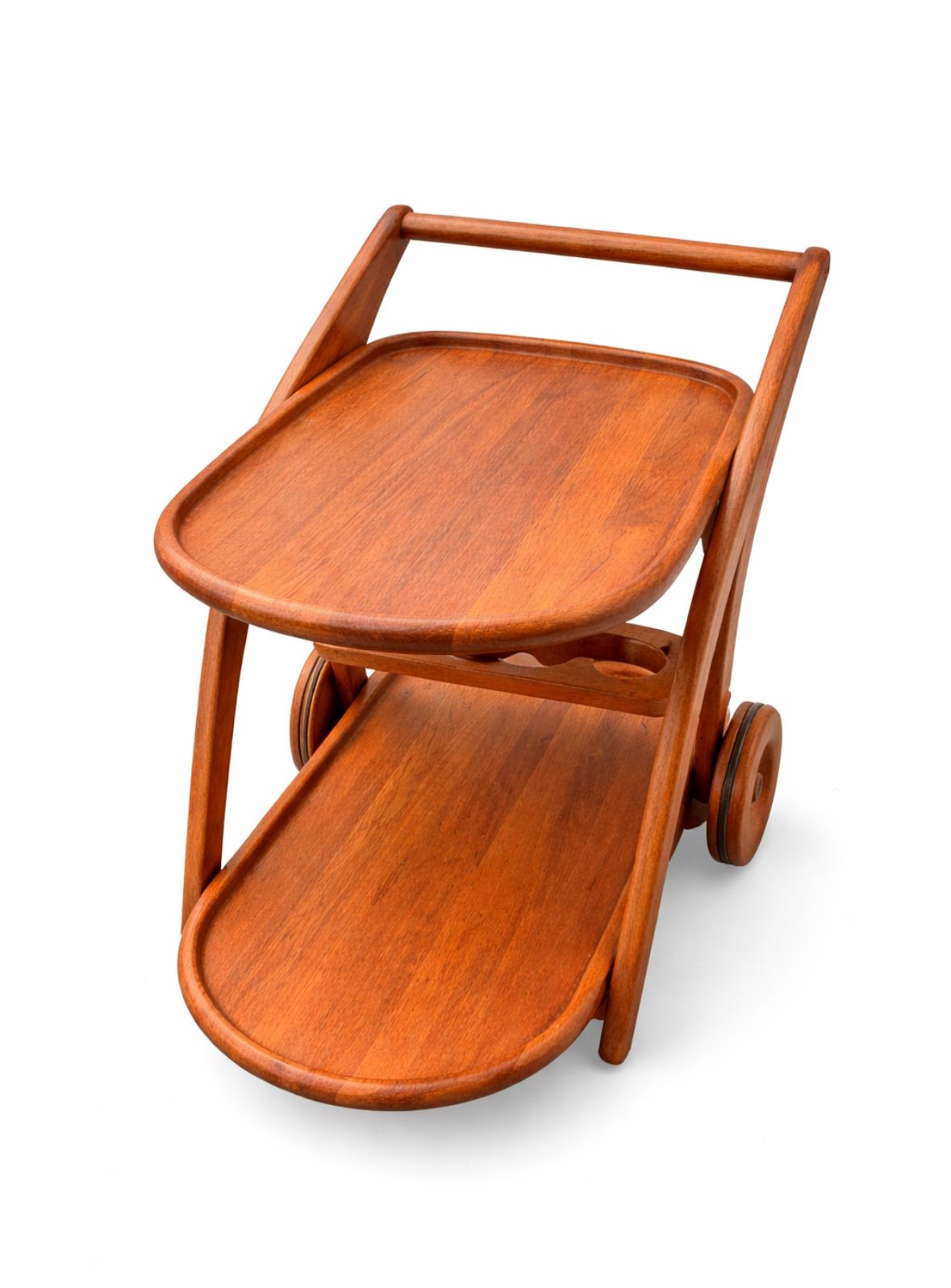 Danish Teak Party Cart / Bar Cart — Kjeni Merløse, 1970s photo Furniture