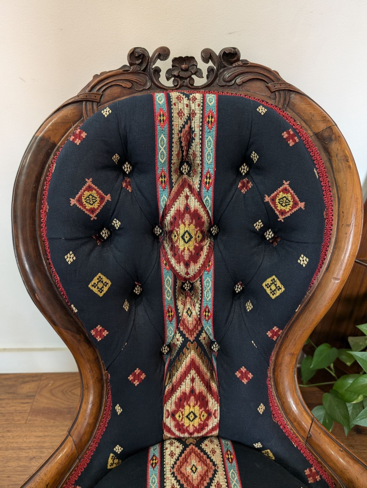 Beautiful Antique Upholstered Nursing Chair photo Furniture