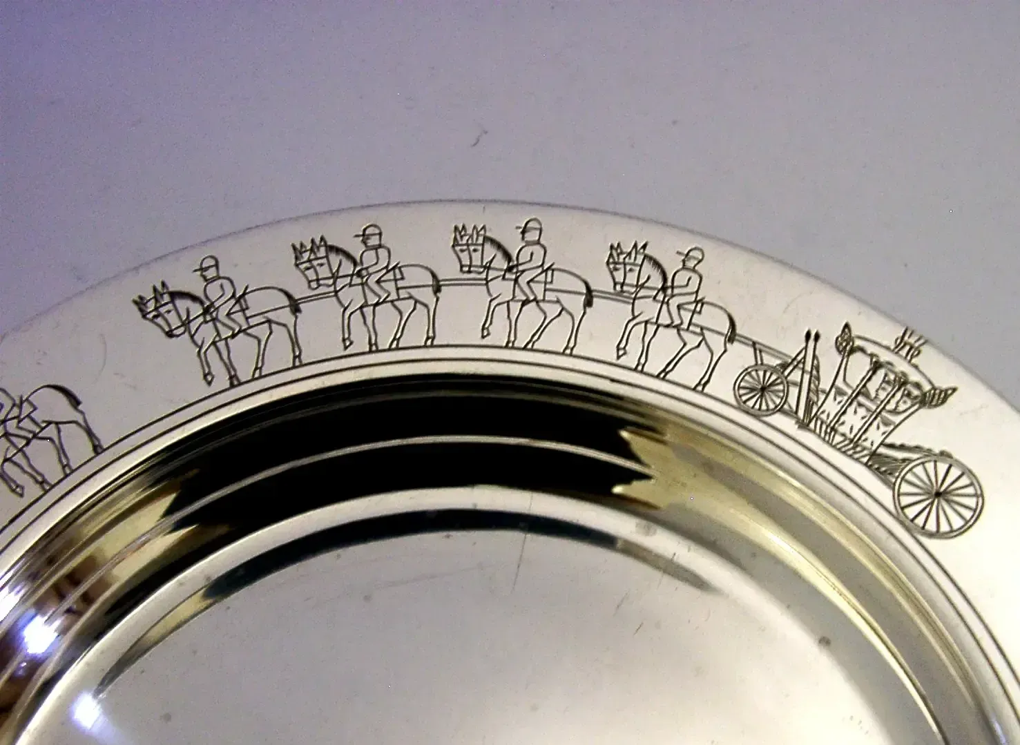 230g Asprey Sterling Silver Holt Family Crest Coronation Dish Bowl 1936 Antique photo Home Decor