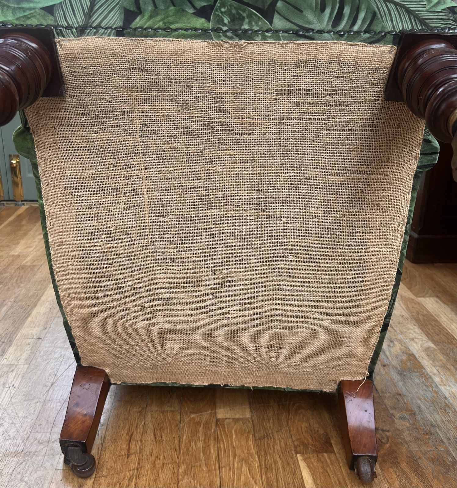 photo vintage Victorian Library Chair In The Manner Of Howard & Sons