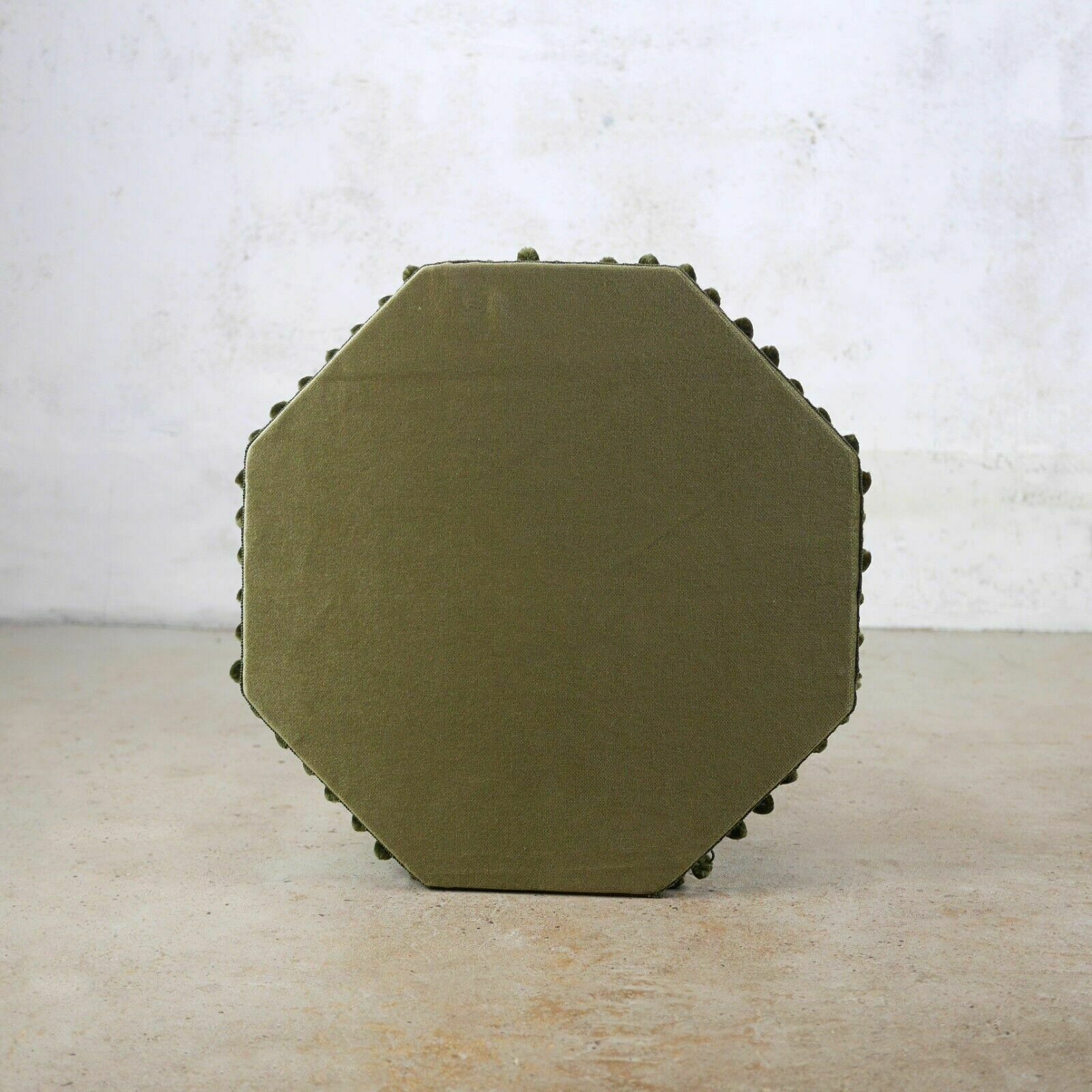 Antique Victorian Ebonised Gypsy Octagonal Side Lamp Table Bobbin Legs Green Top photo vinterior