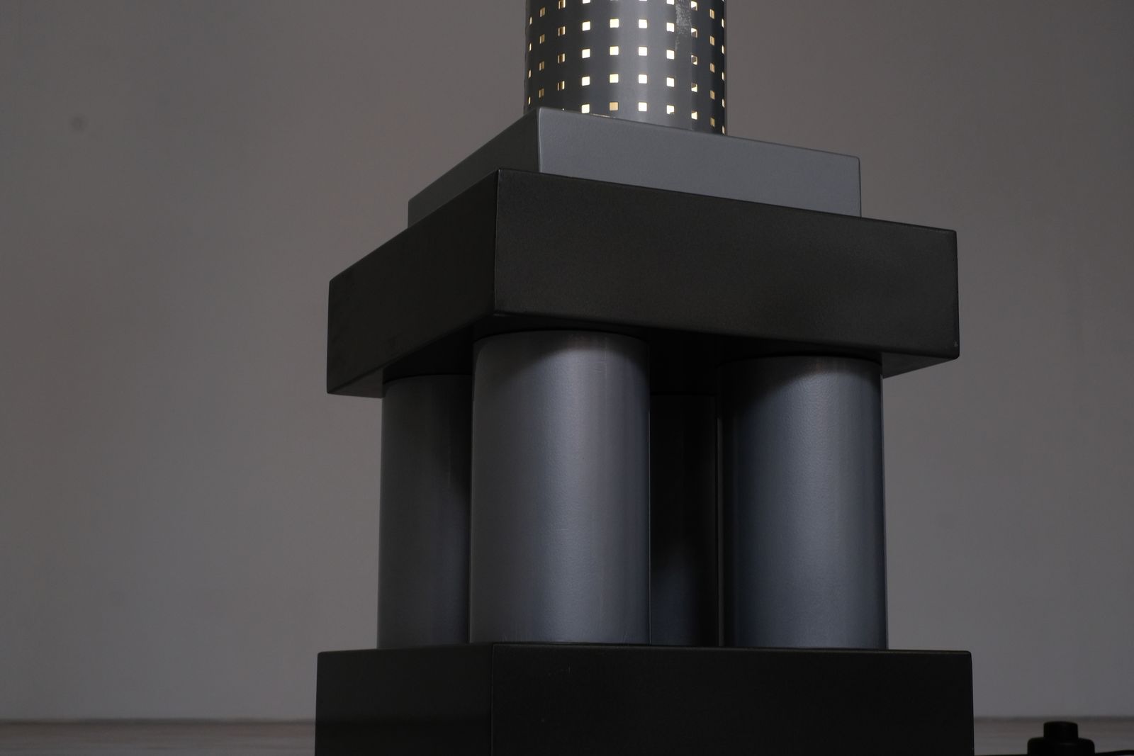 photo furniture Floor Lamp “ Chicago Tribune ” By Matteo Thun For Bieffeplast, Italy 1985.