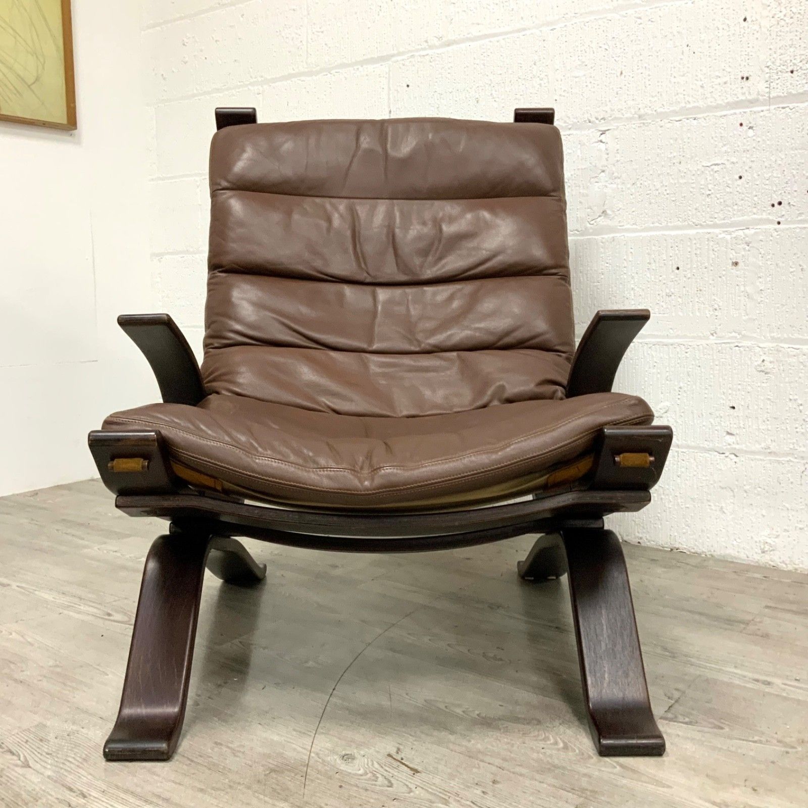 Vintage Danish “Focus” Sling Lounge Chair  By H W Klein For Bramin Mobler 1970s photo for sale