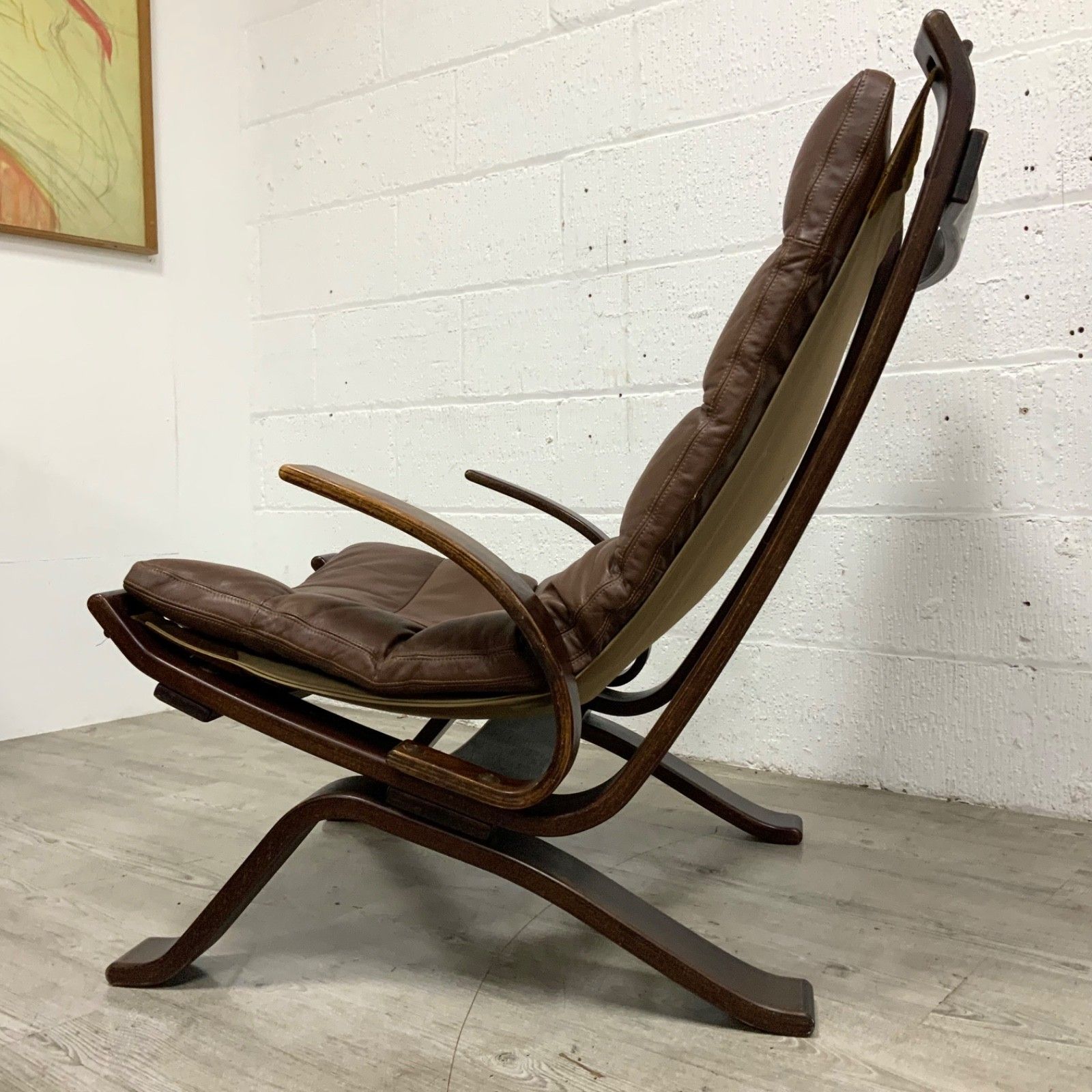 Vintage Danish “Focus” Sling Lounge Chair  By H W Klein For Bramin Mobler 1970s photo 1895.0