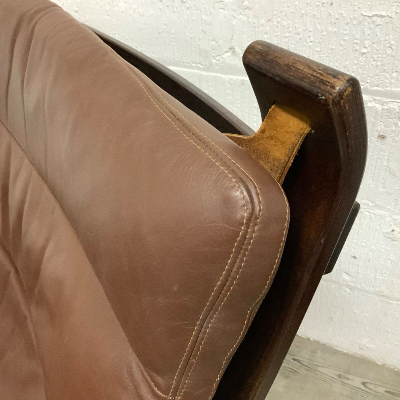photo for sale Vintage Danish “Focus” Sling Lounge Chair  By H W Klein For Bramin Mobler 1970s