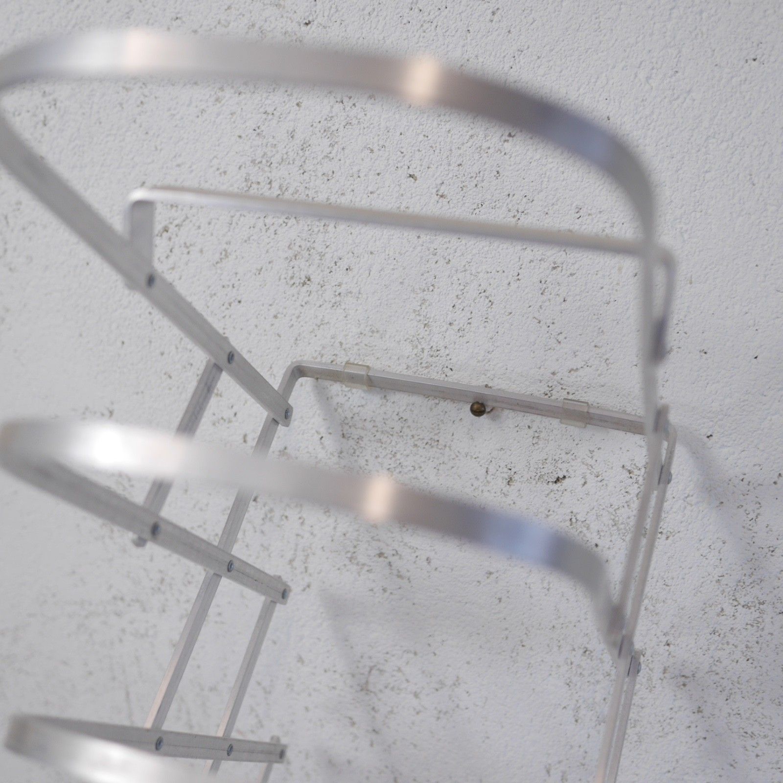 Accordion "Harmonica" Aluminium Magazine Rack Merci Paris #103172 photo vinterior