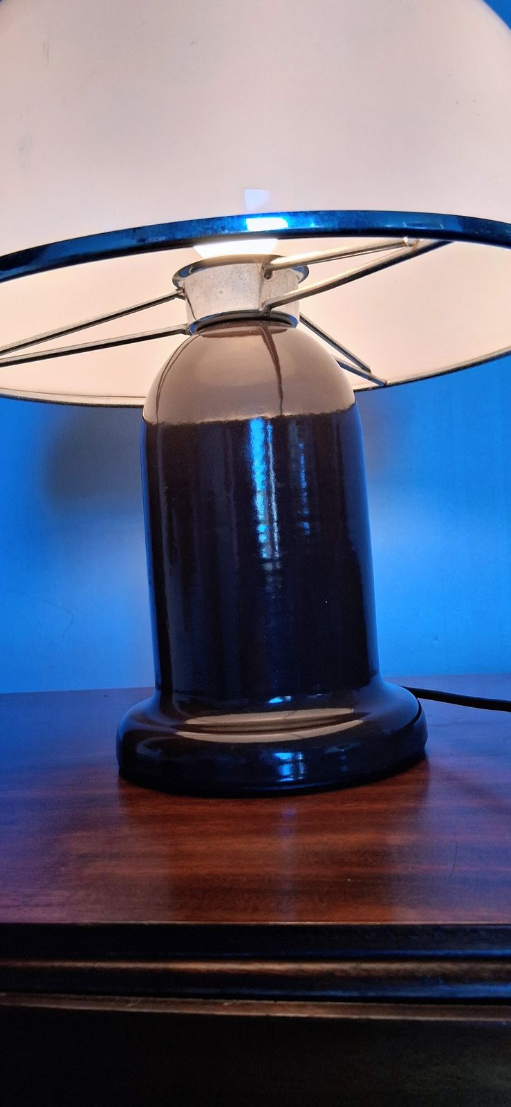 Habitat Mushroom Plexiglass Table Lamp 1970's photo for sale