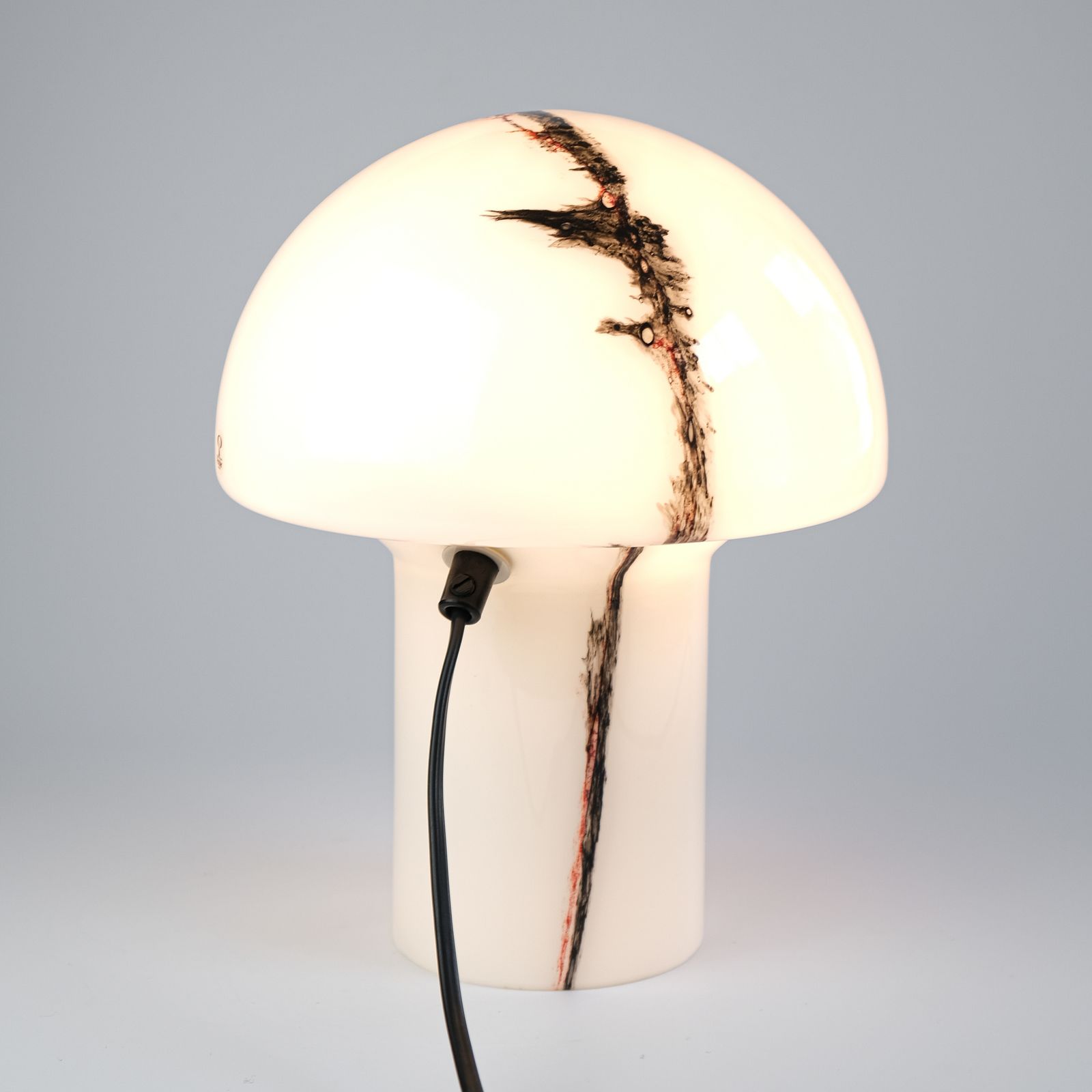 Mid Century "Lido" Glass Table Lamp By Peill & Putzler, Germany C.1970s photo vinterior