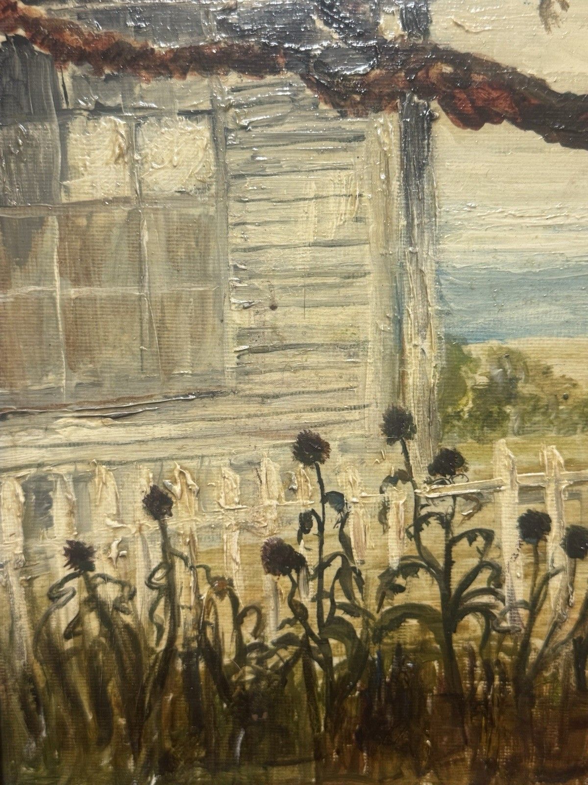 photo vinterior Original Homestead In Nantucket Massachusetts Oil Painting On Canvas Signed