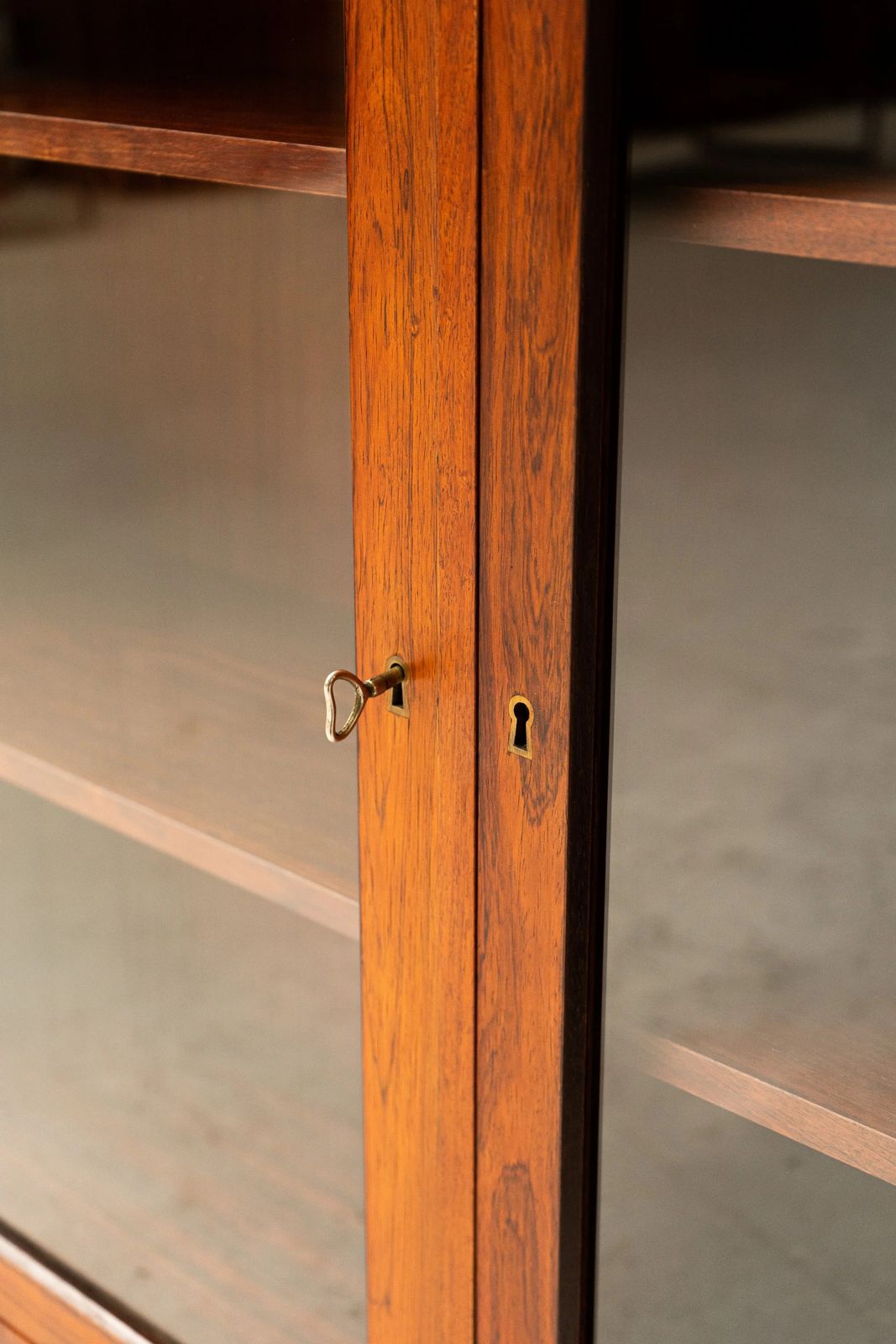 photo for sale Poul Hundevad Rosewood & Glass Bookshelf
