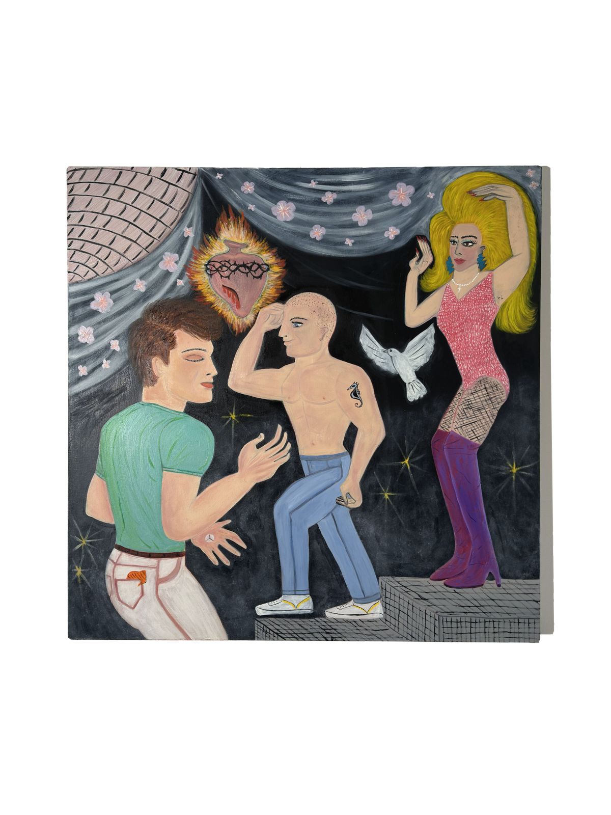 Contemporary Figurative Oil Painting ‘All Muscle’ By Steven E Robertson, Scotland, 2025