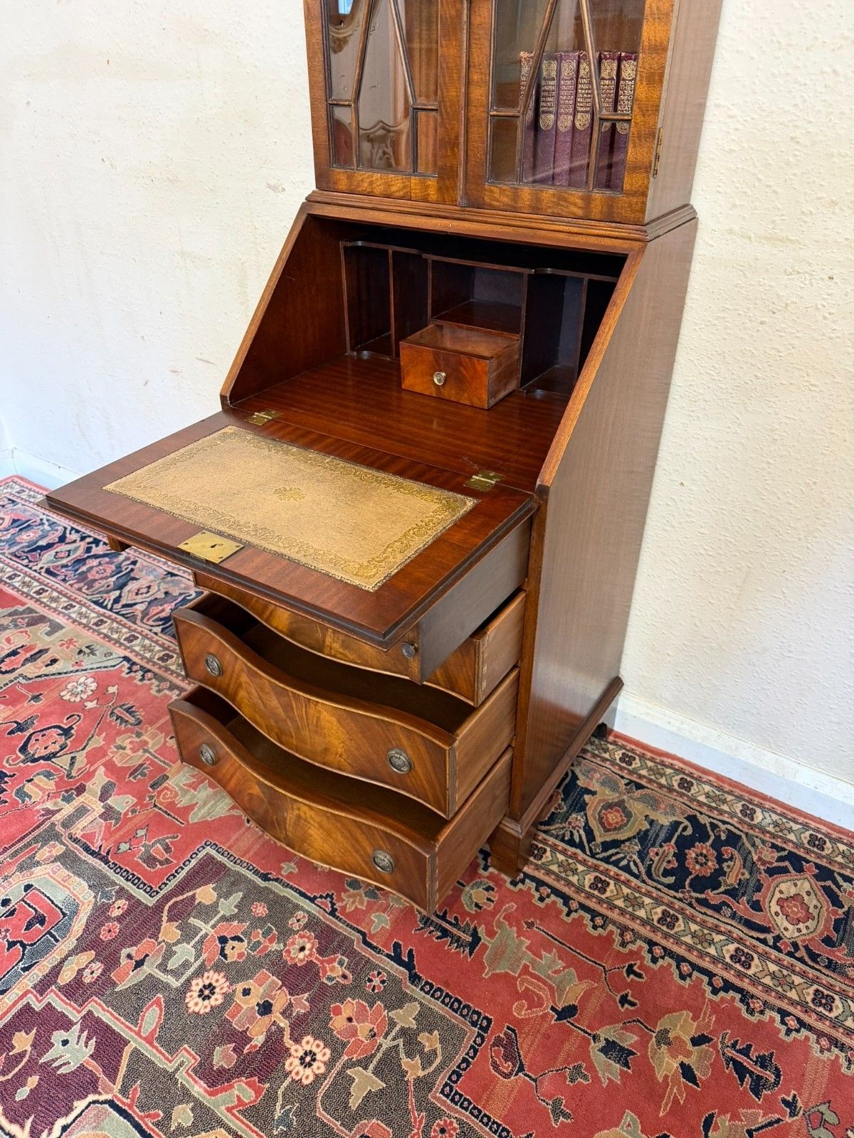 photo buy Quality Mahogany Bevan Funnell Neat Size Bureau Bookcase