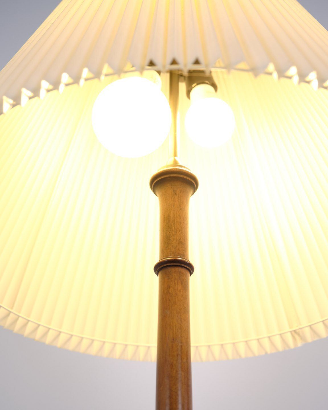 Floor Lamp / Standard Lamp With Mahogany Table In Late Empire Style photo for sale