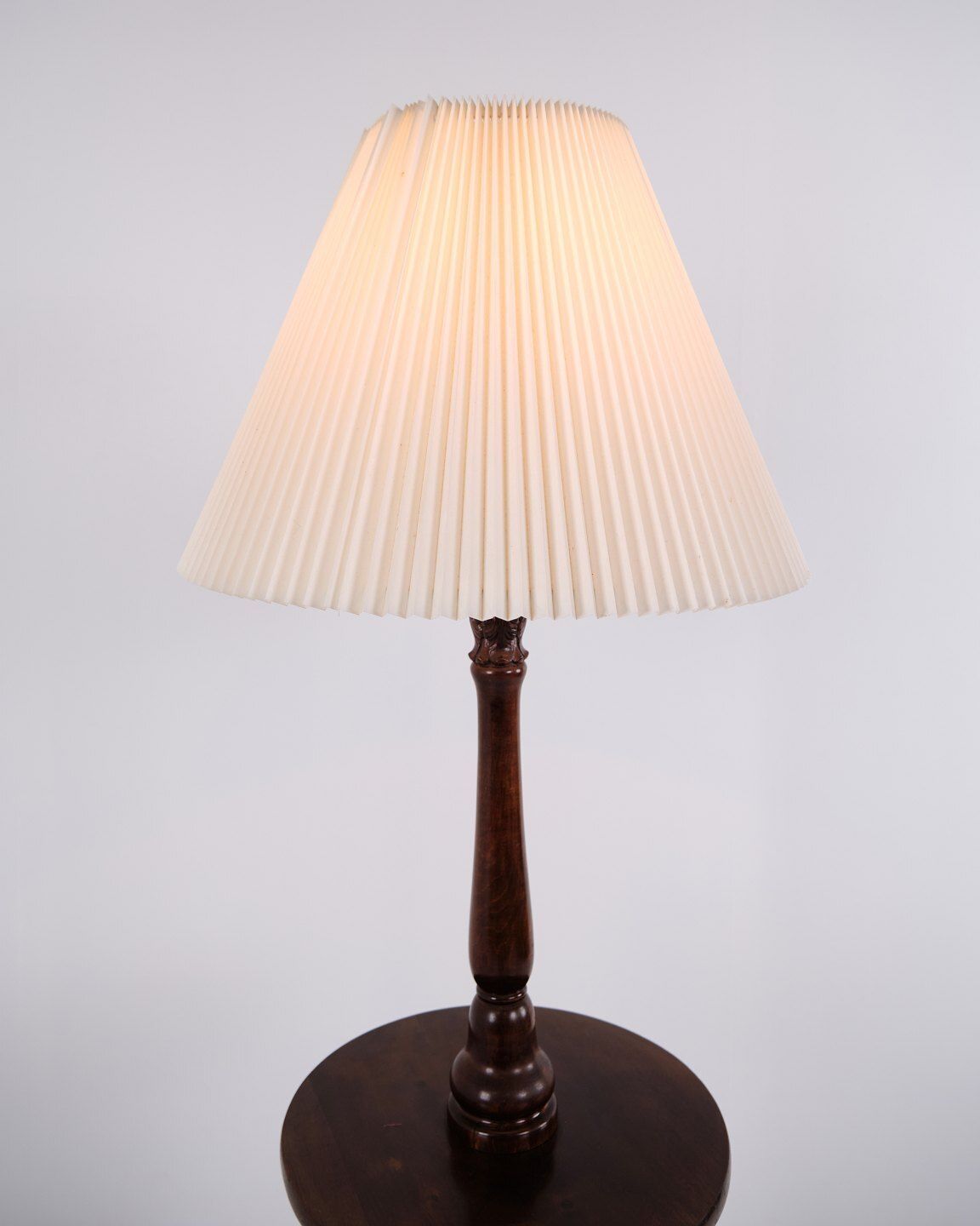 Original Mahogany Standard Lamp With Integrated Table And Lion Paw Feet From The 1880s photo furniture