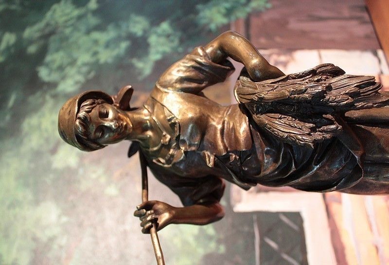 Bronze Statue Of E. Aizelin 19th photo for sale