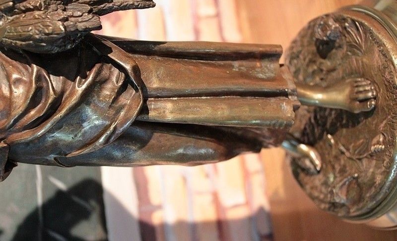 Bronze Statue Of E. Aizelin 19th photo Home Decor