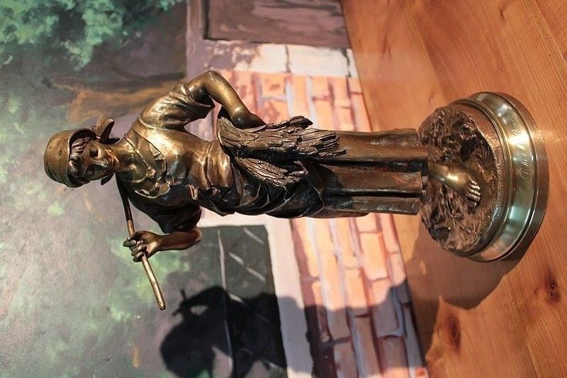 Home Decor Bronze Statue Of E. Aizelin 19th photo