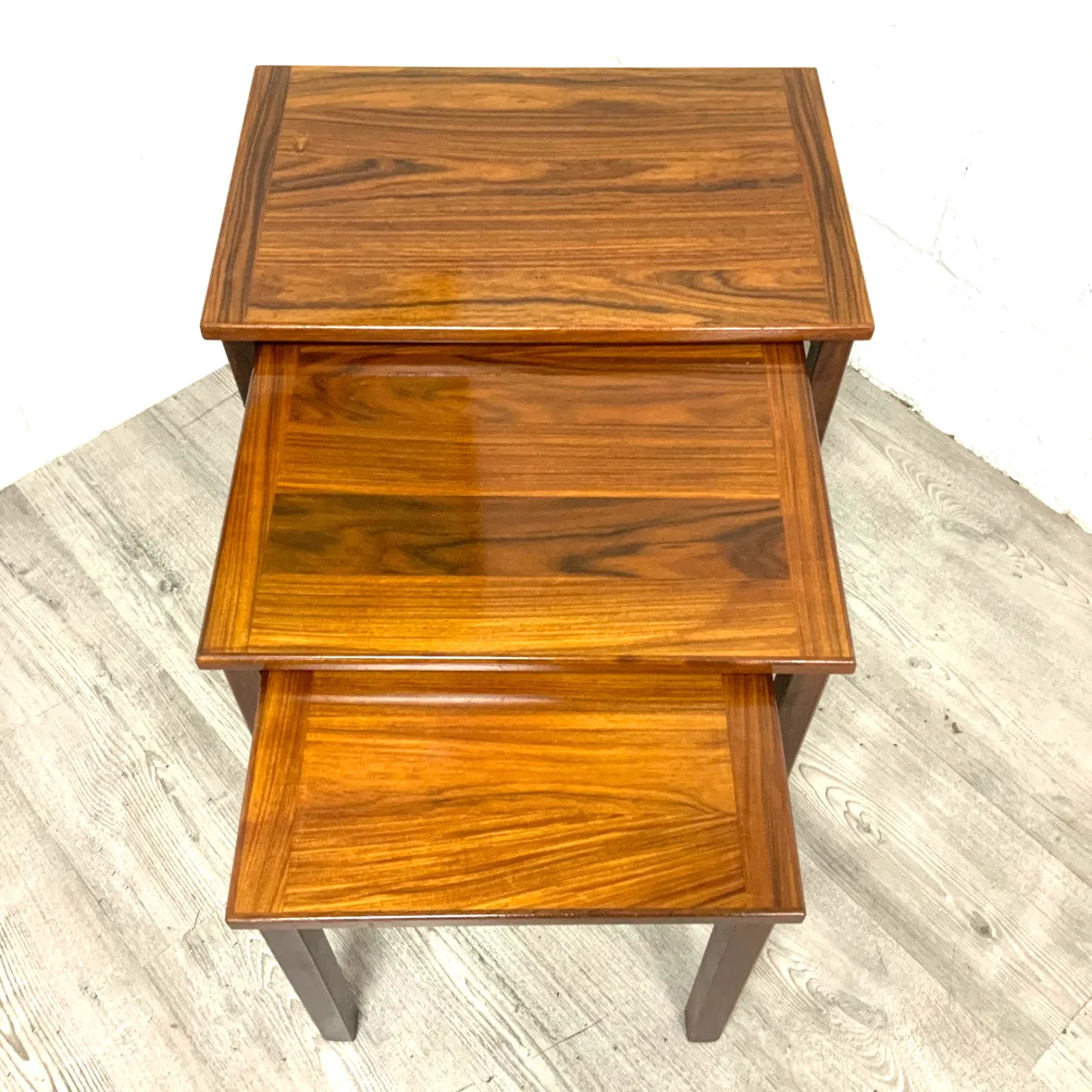 Danish Rosewood Nest Of Tables By Trioh Denmark 1970s Midcentury Modern photo Furniture